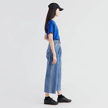 Ribcage Pleated Cropped Women's Jeans - Medium Wash | Levi's® US