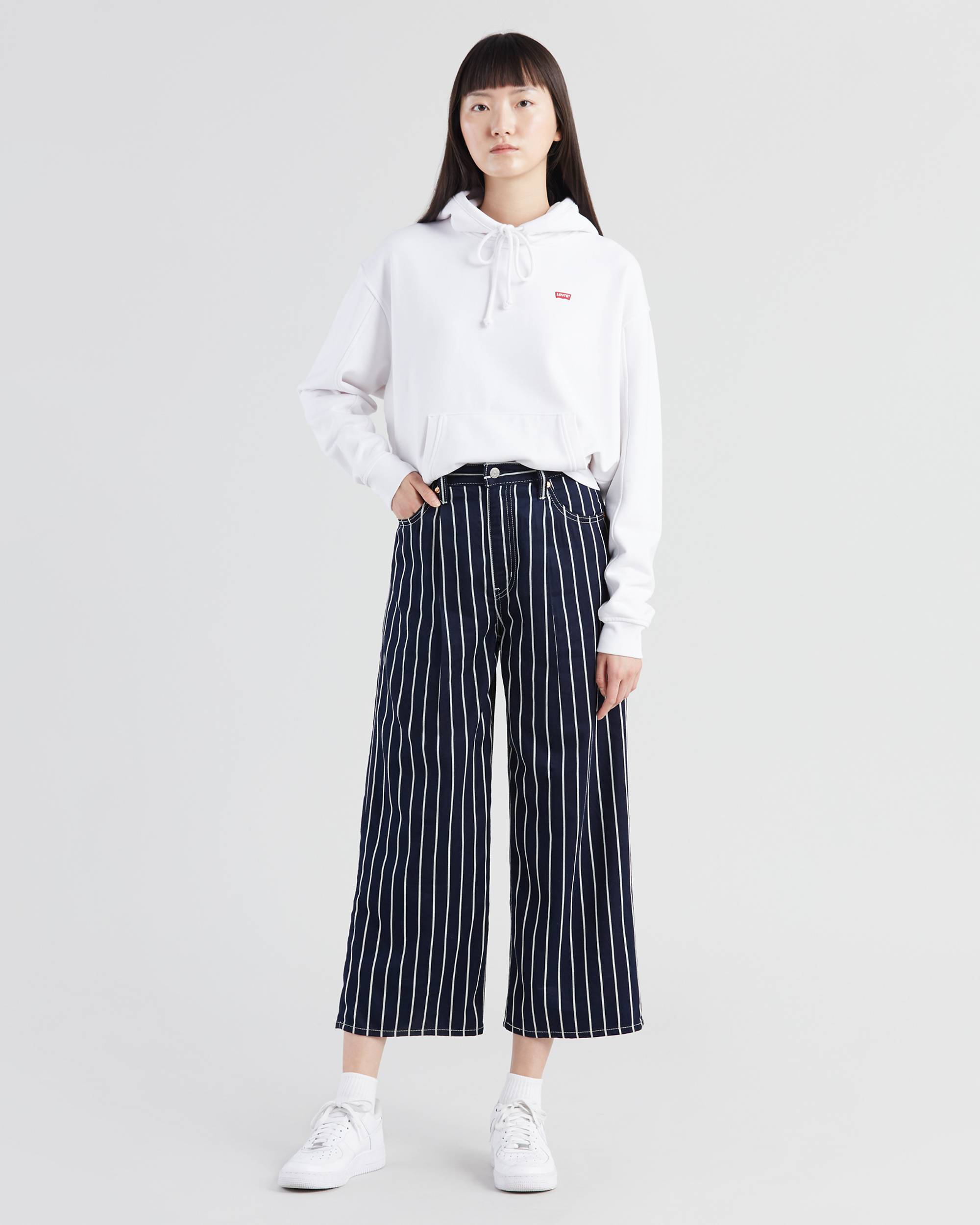 Ribcage Pleated Cropped Women's Jeans 1