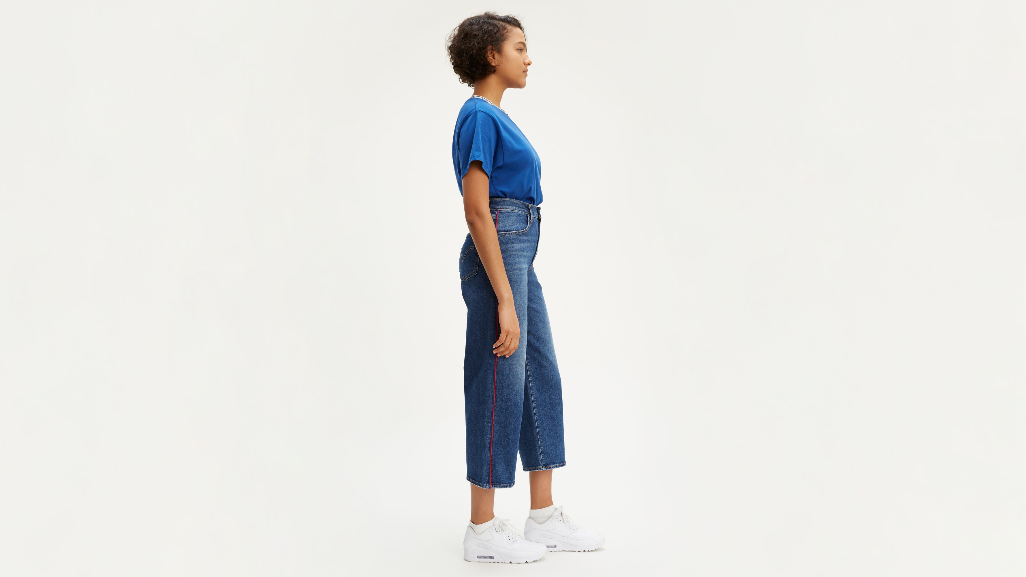 mile high cropped wide leg levi's