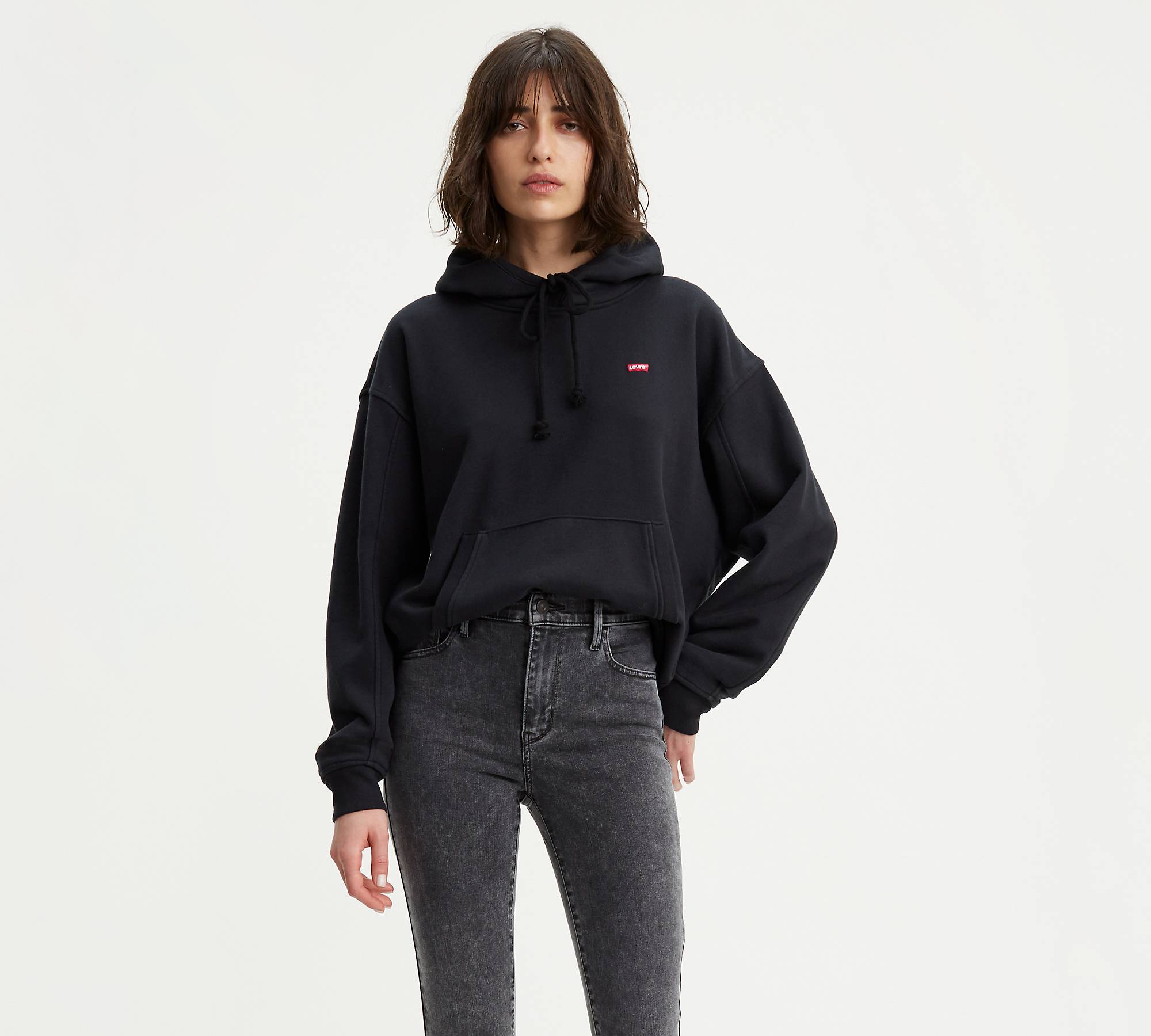 Womens black levis hoodie Clearance