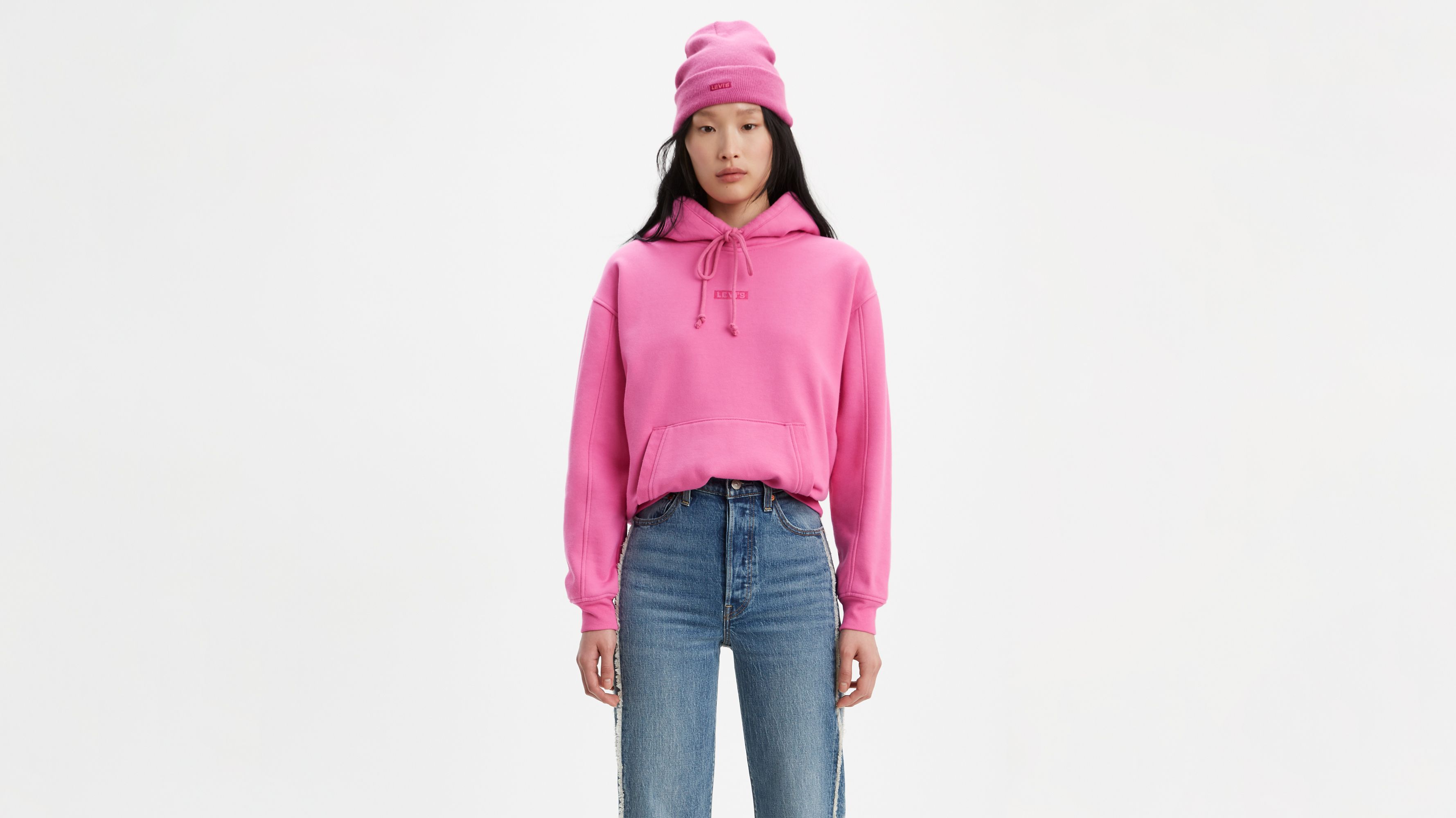 levis pink jumper