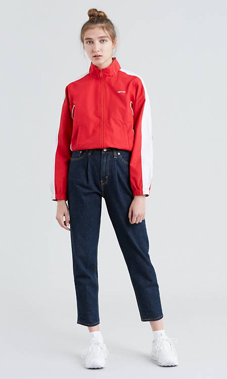 Pleated Mom Women S Jeans Medium Wash Levi S Us