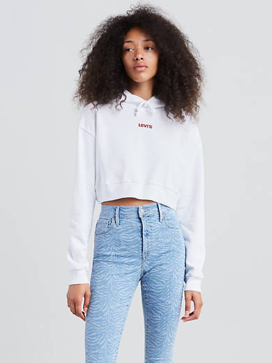Baby Cropped Hoodie - White | Levi's® US