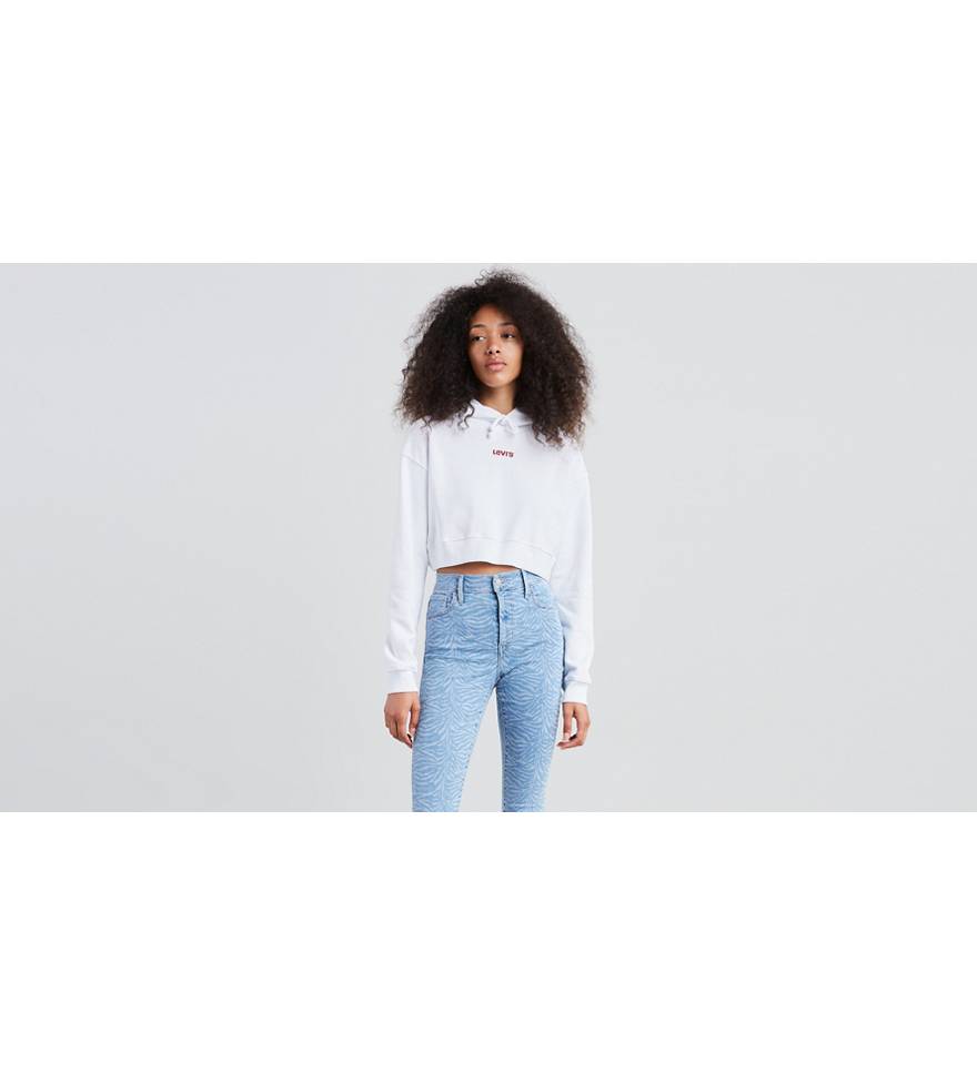 Baby Cropped Hoodie - White | Levi's® CA