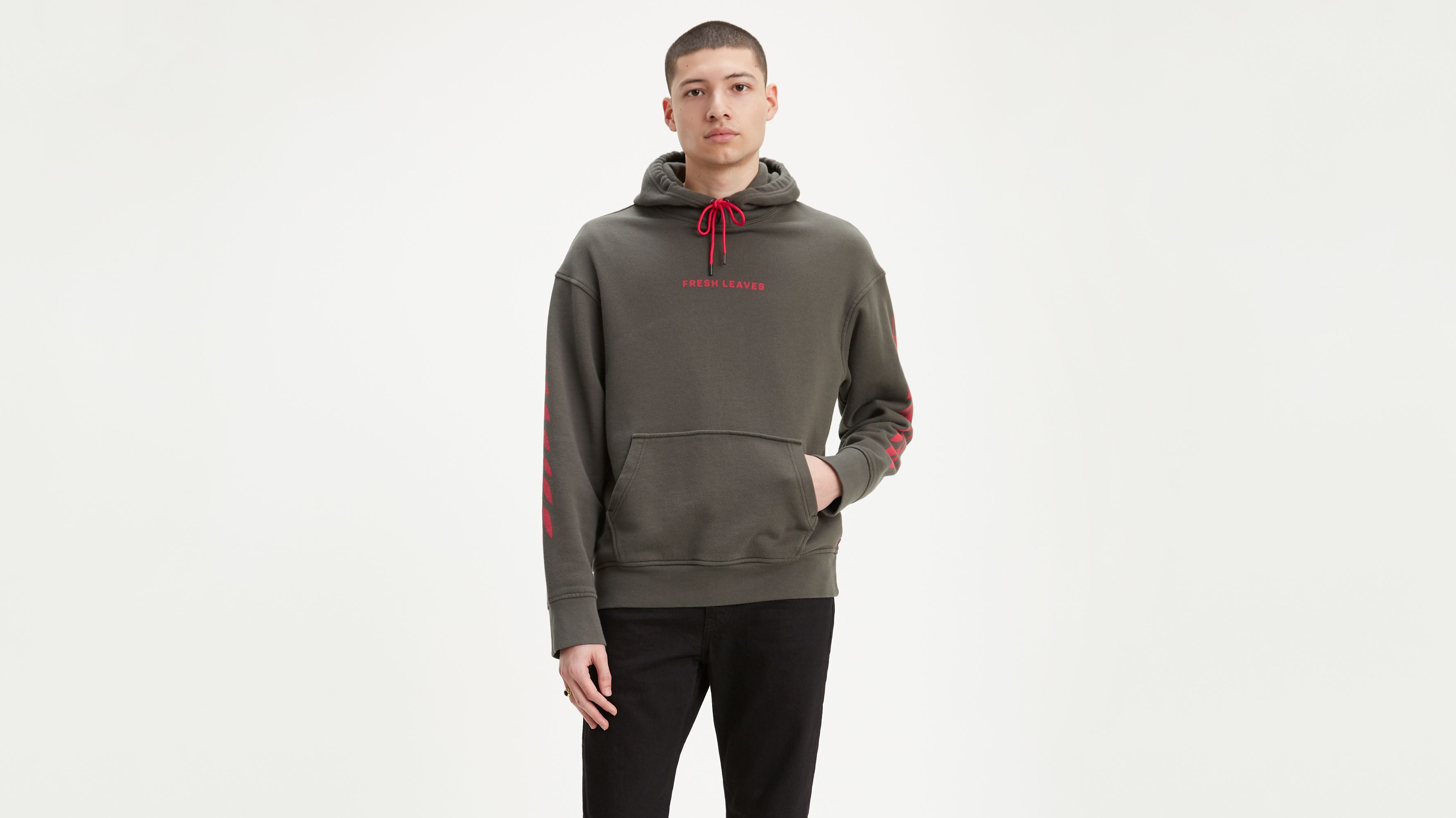 levi's fresh leaves hoodie