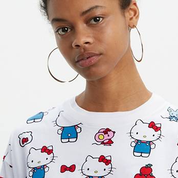 Levi's® x Hello Kitty All Over Print Oversize Tee Shirt 3