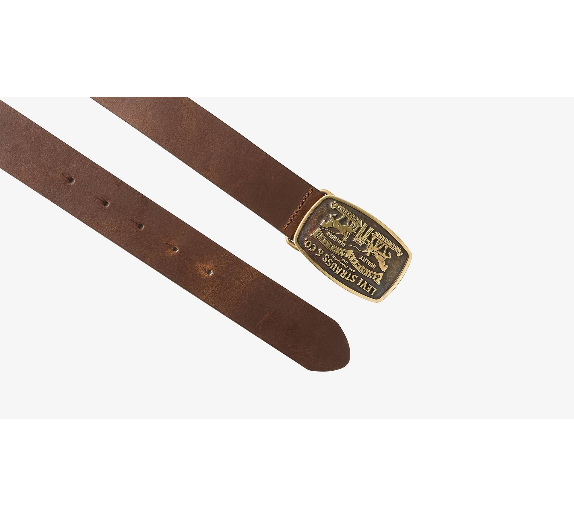 Two-horse Pull Buckle Belt Brown | Levi's® US