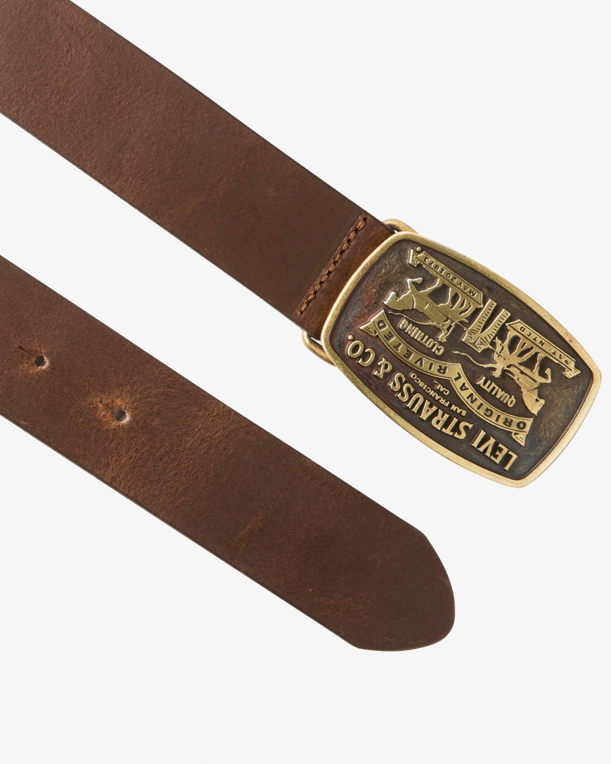 Two-Horse Pull Buckle Belt 2