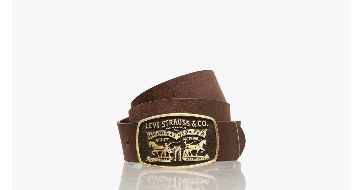 Two-horse Pull Buckle Belt - Brown | Levi's® US