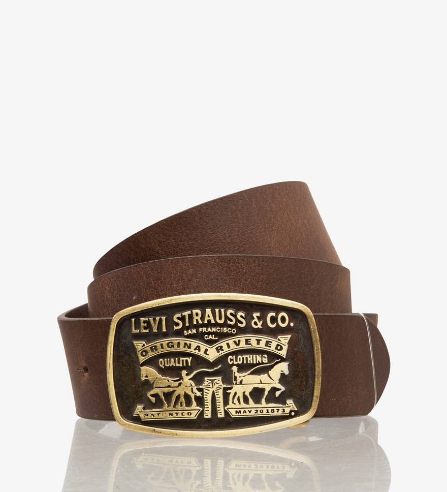 Two-Horse Pull Buckle Belt 1