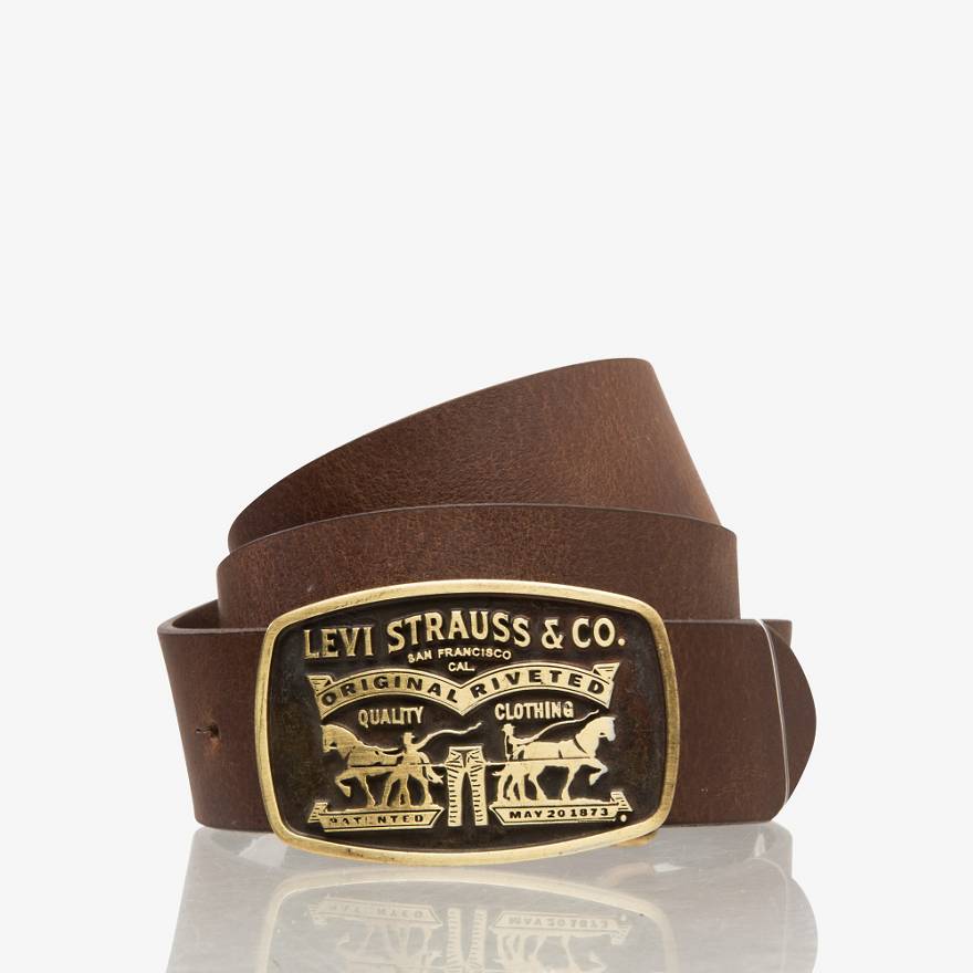 Two-Horse Pull Buckle Belt 1