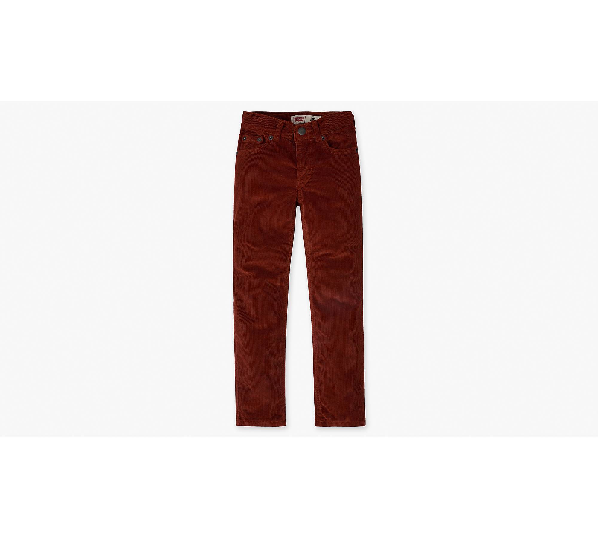 511™ Slim Fit Corduroy Big Boys Pants 8-20 - Red | Levi's® US