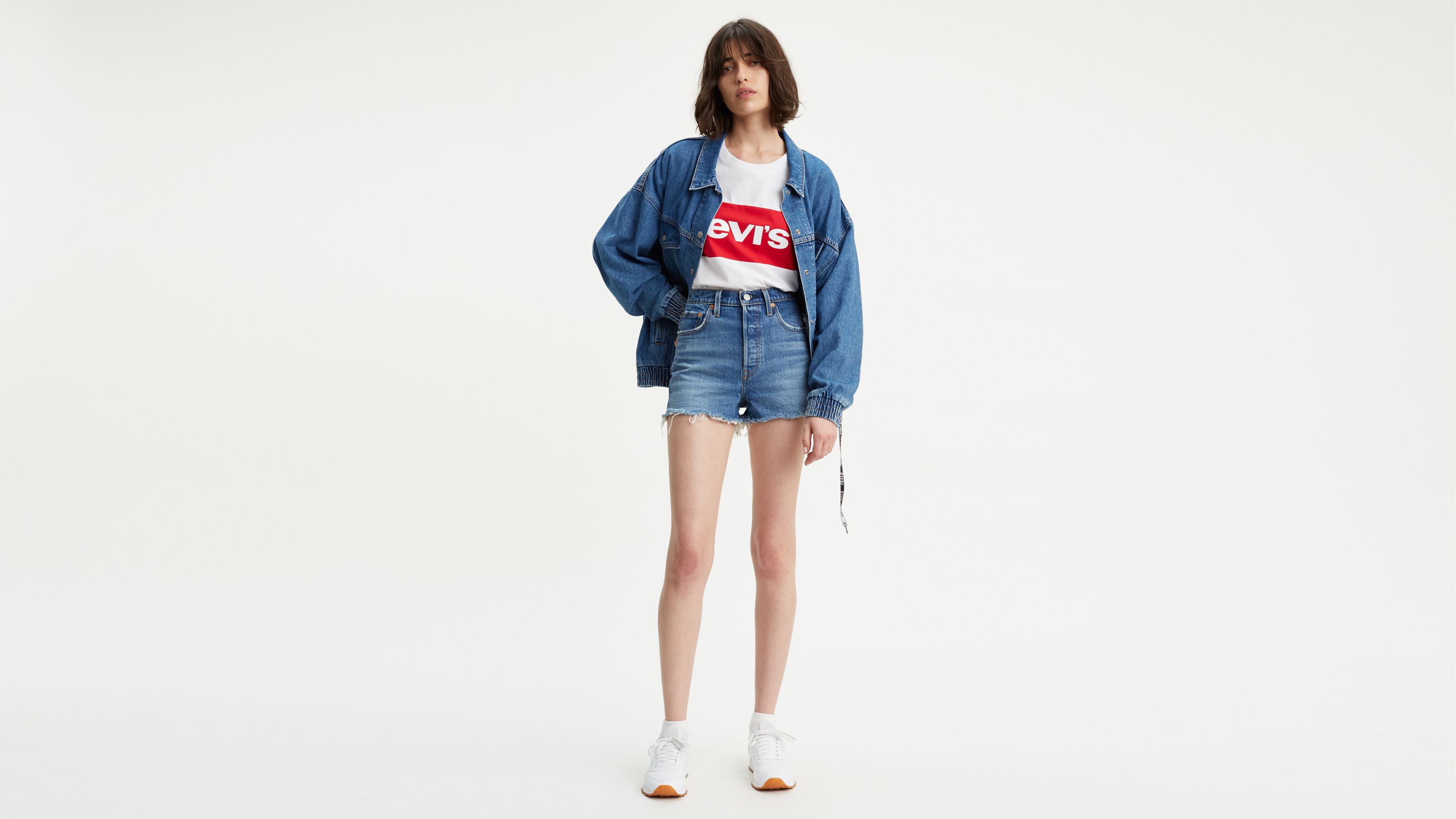 the bay levis shorts online -