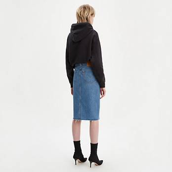 High Rise Deconstructed Midi Skirt 2