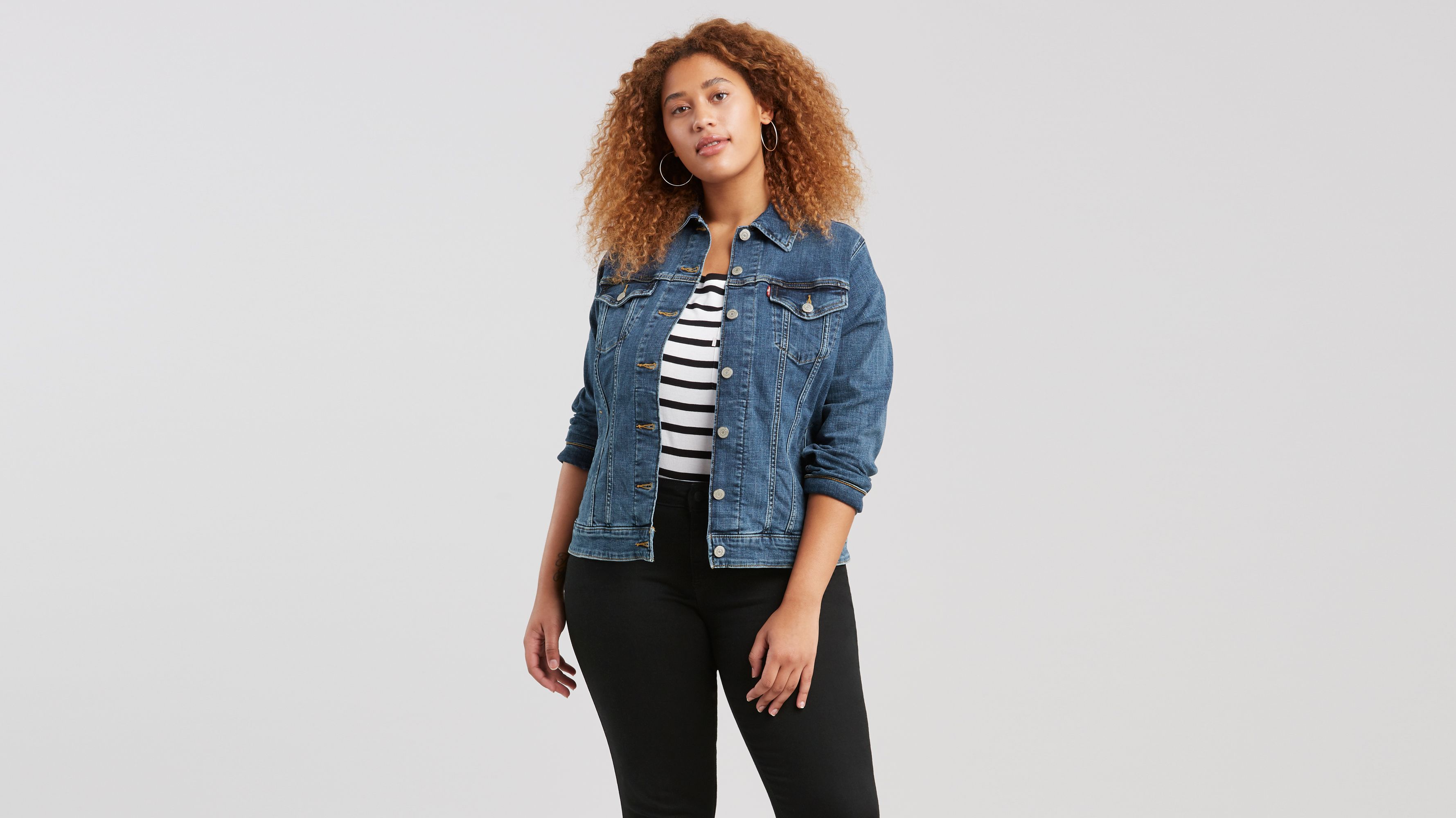 levi's plus size denim jacket