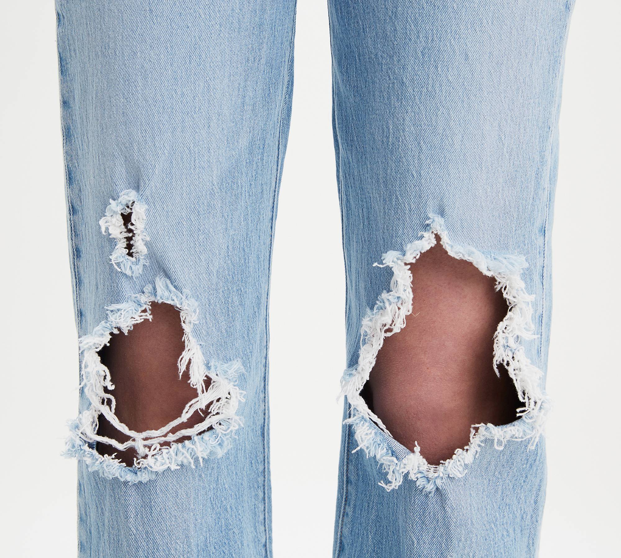 Ribcage Full Length Ripped Women's Jeans - Light Wash | Levi's® US