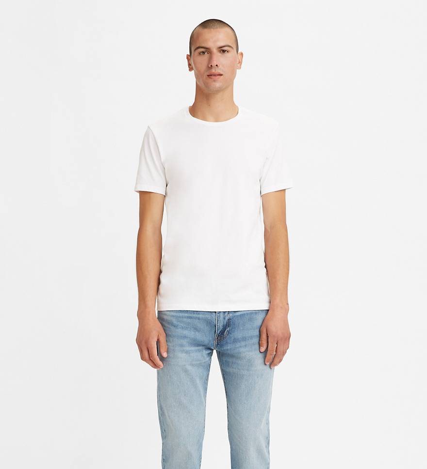Slim Fit Crewneck T-shirt (2-pack) - White | Levi's® US