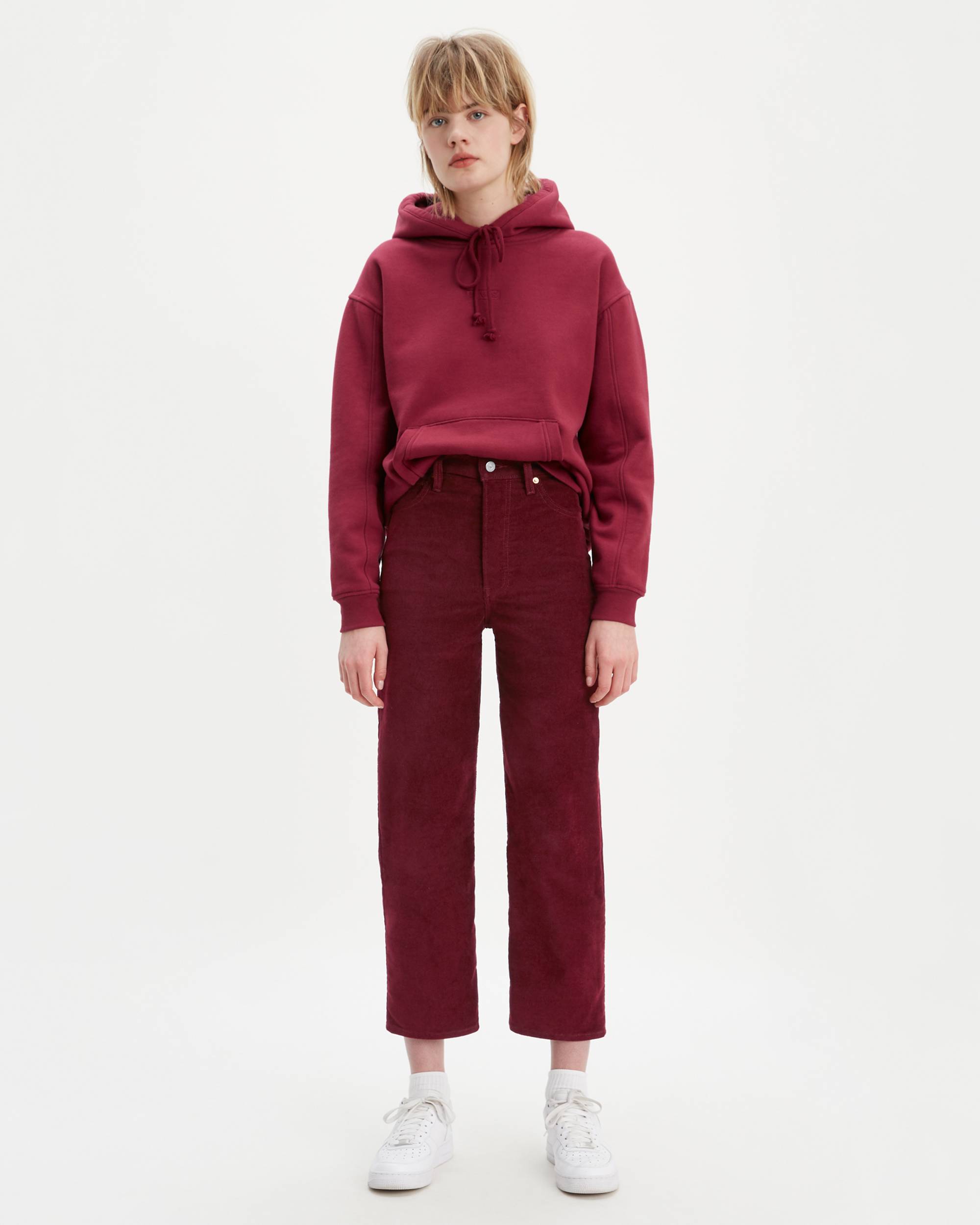 Ribcage Straight Ankle Corduroy Pants 1