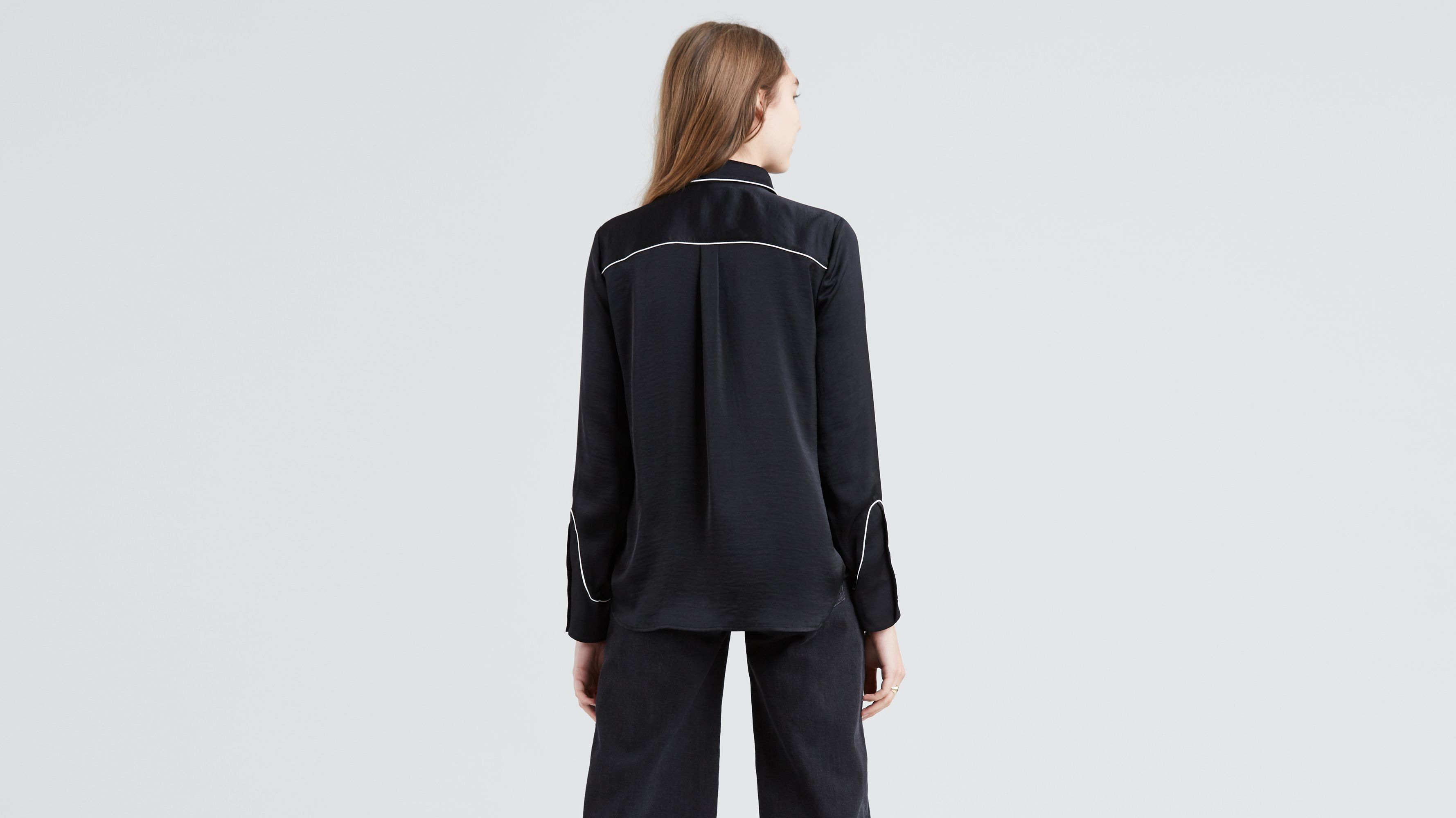 Washed Satin Western Shirt - Black | Levi's® US
