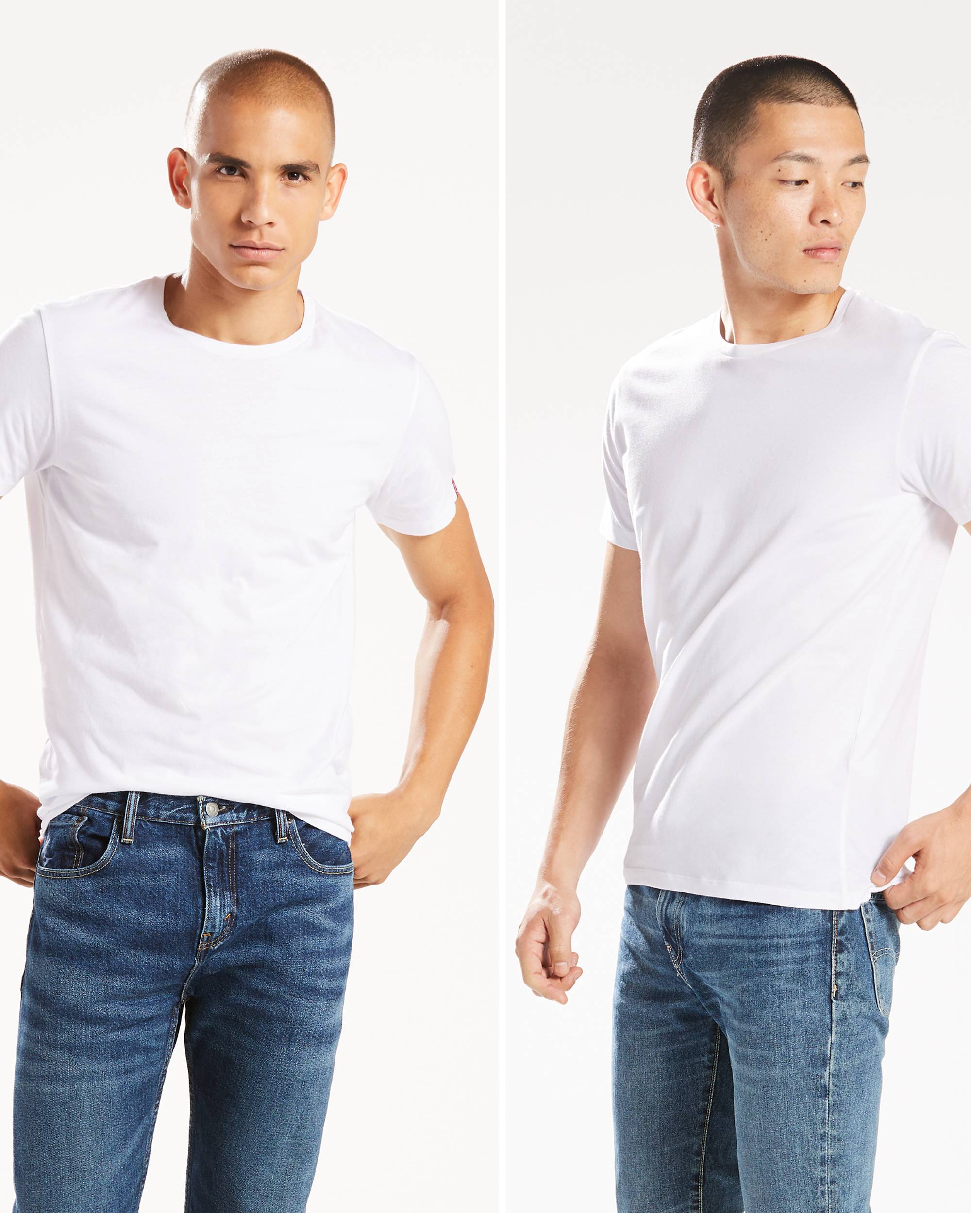 Slim Fit Crewneck Tee Shirt (2-pack) 1