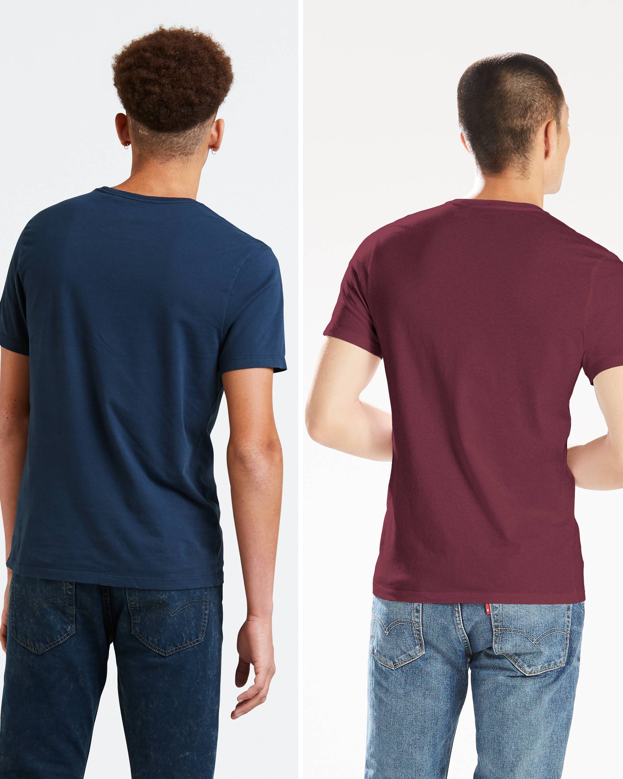 Slim Fit Crewneck Tee Shirt (2-pack) 2