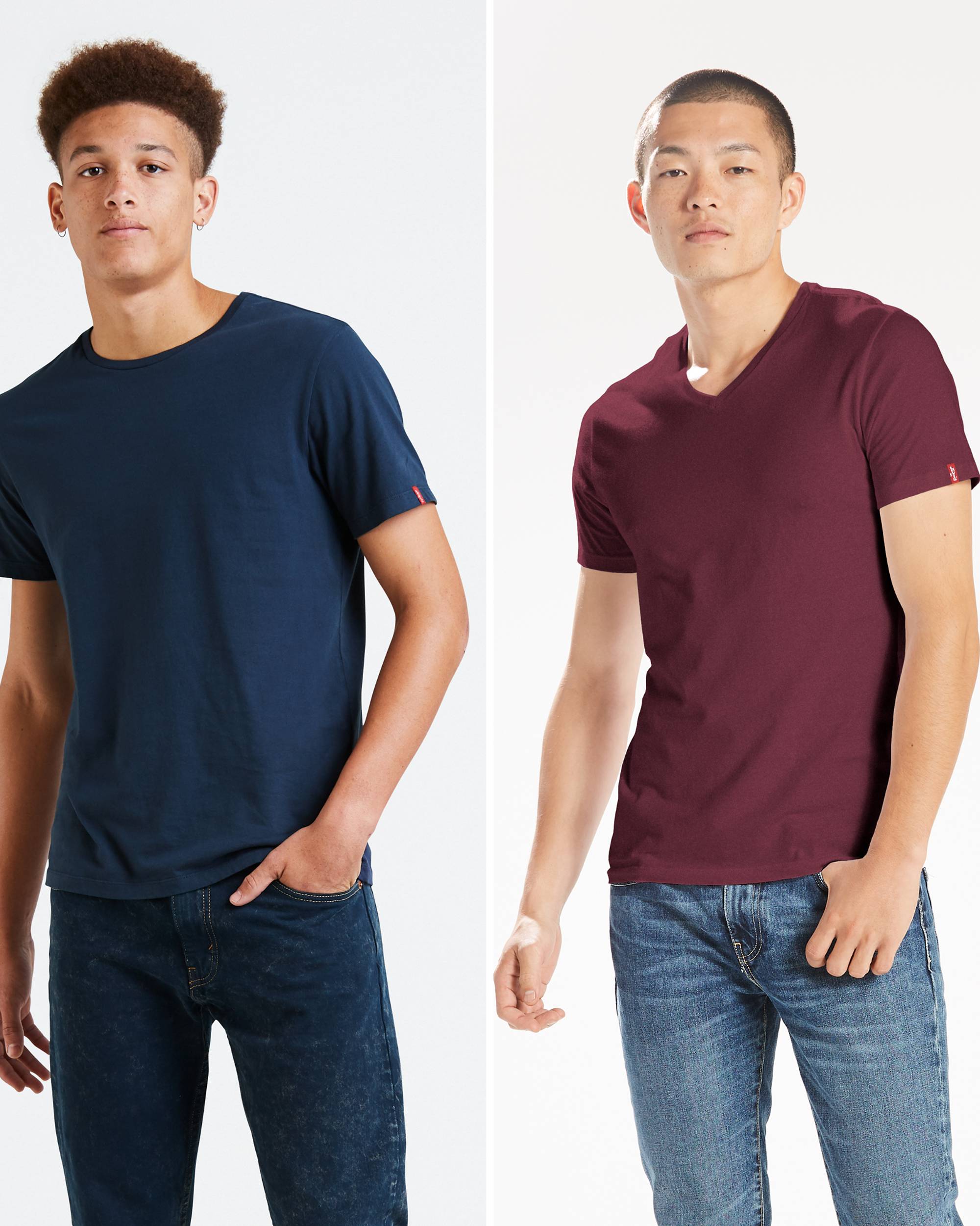 Slim Fit Crewneck Tee Shirt (2-pack) 1