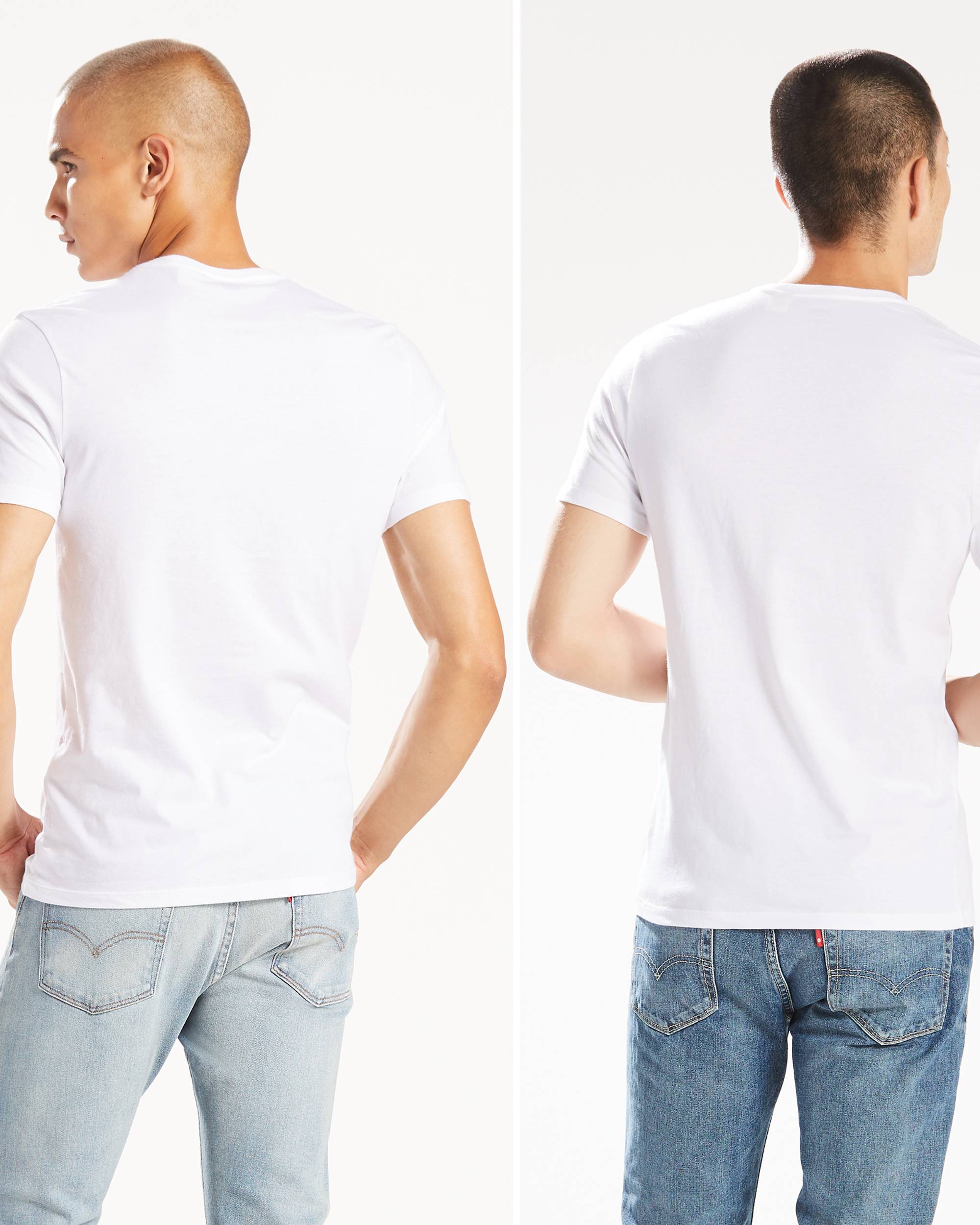 Slim Fit V-Neck Tee Shirt (2-pack) 2