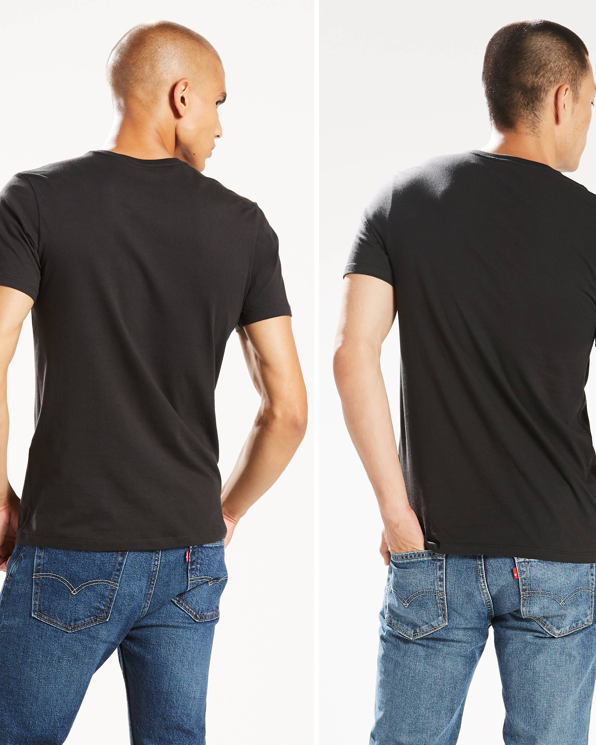 Slim Fit V-Neck Tee Shirt (2-pack) 2