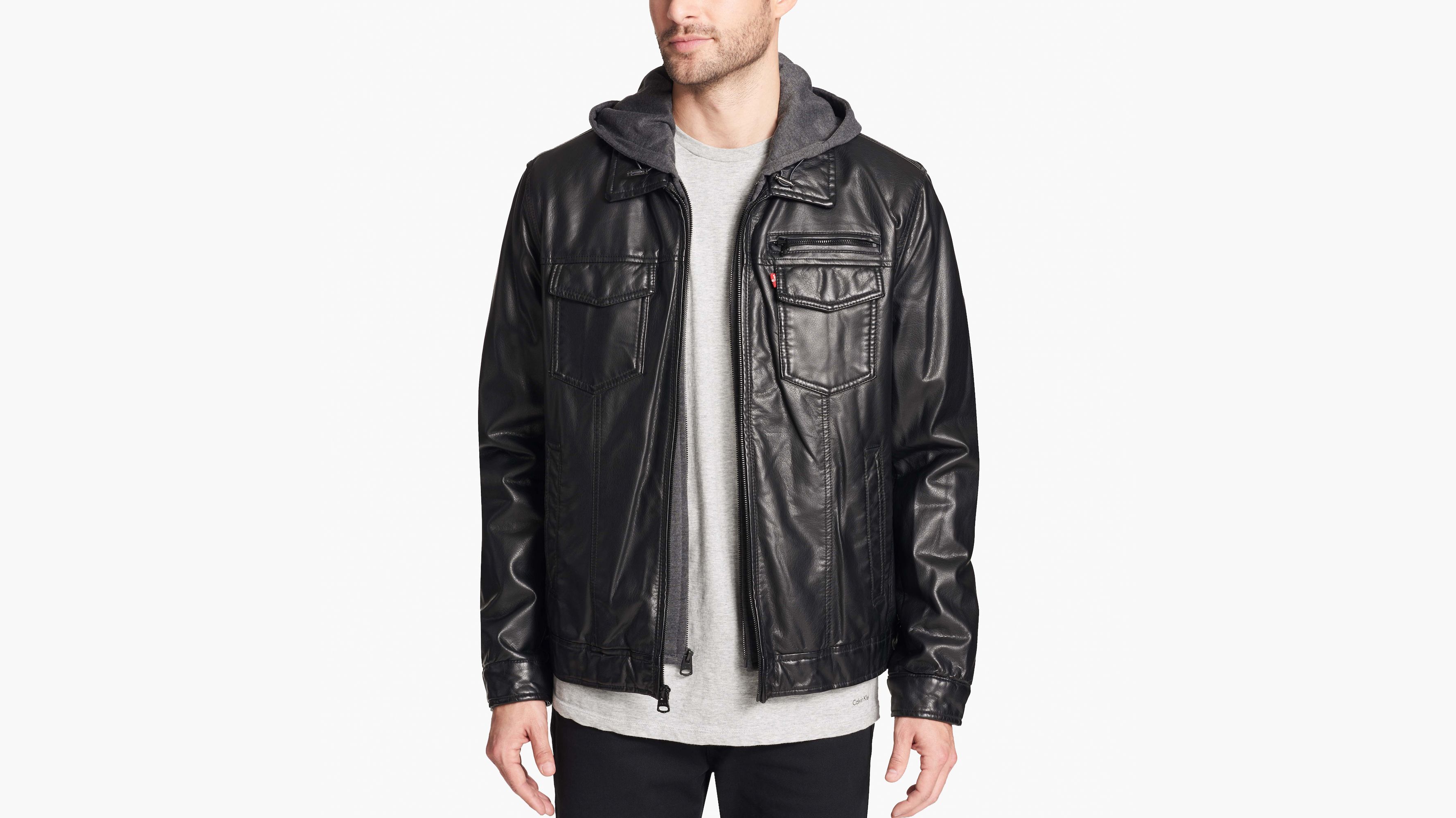Buy Levi's Men Green Hooded Quilted Jacket online