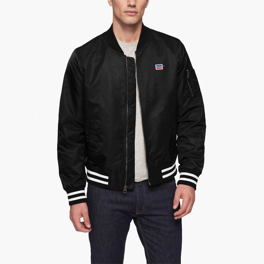 Retro Satin Bomber Jacket 1