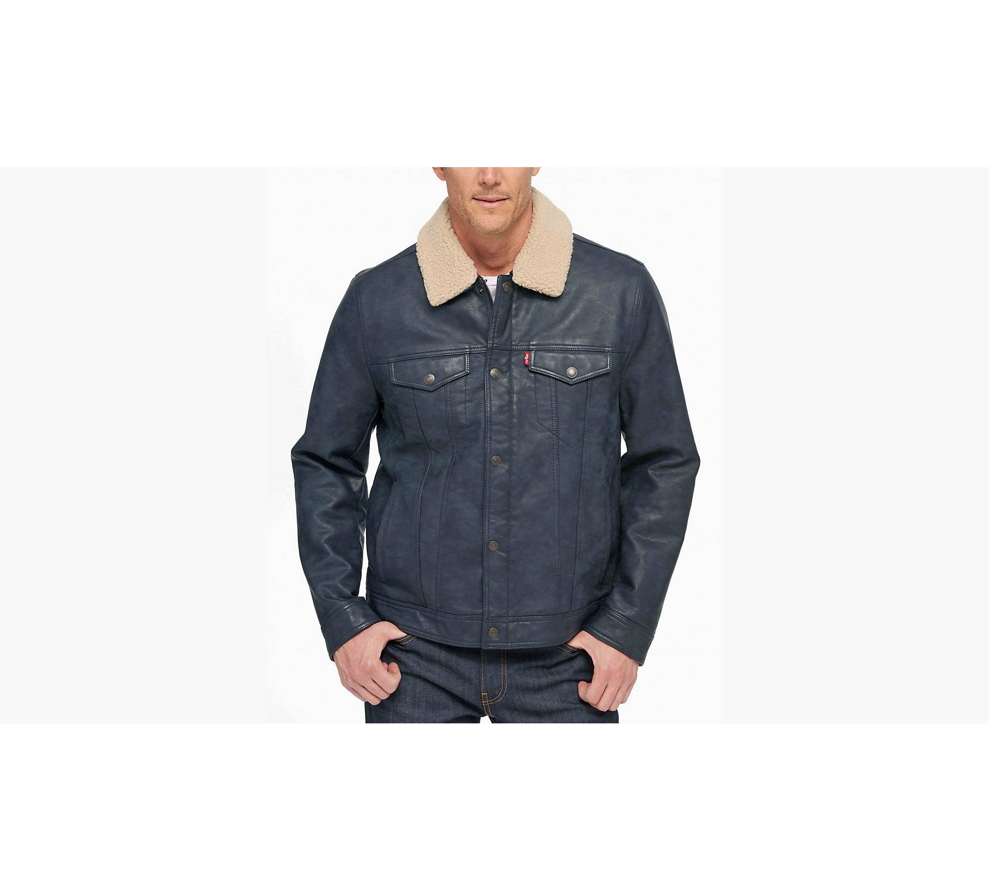 Classic Trucker Jacket With Removable Sherpa Collar - Blue | Levi's® US