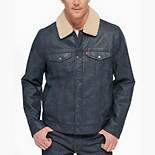Classic Trucker Jacket with Removable Sherpa Collar 1