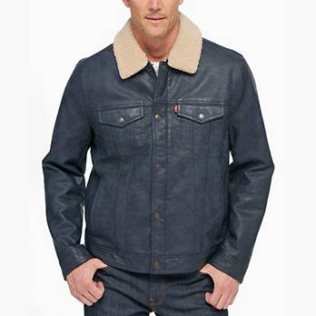 Classic Trucker Jacket with Removable Sherpa Collar 1