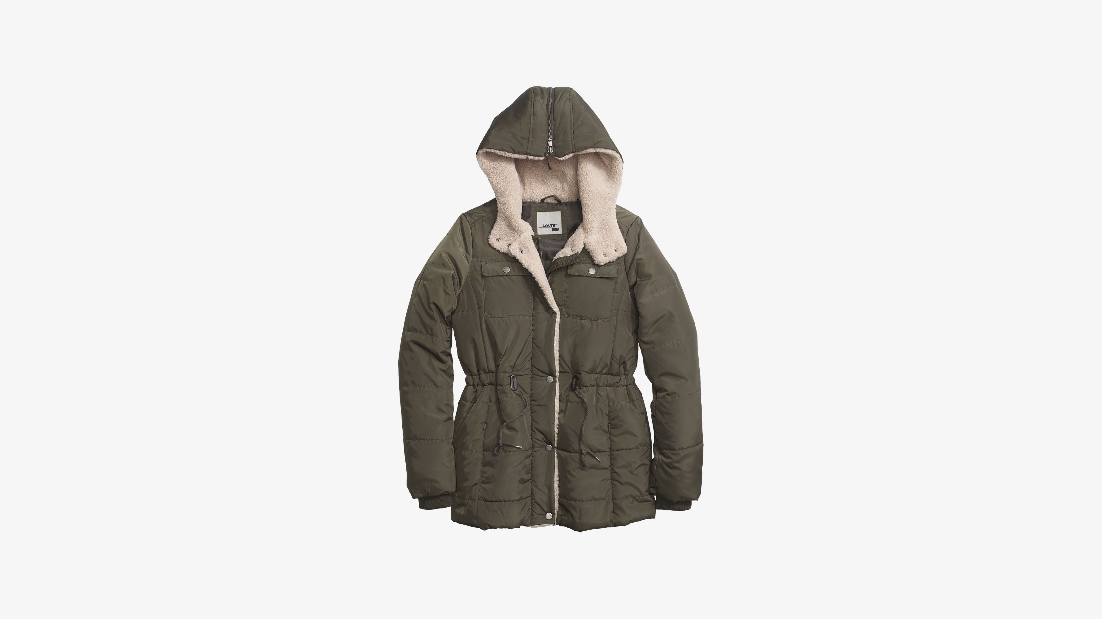 levi's hooded sherpa lined jacket