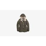 Sherpa Lined Hooded Puffer Jacket 1