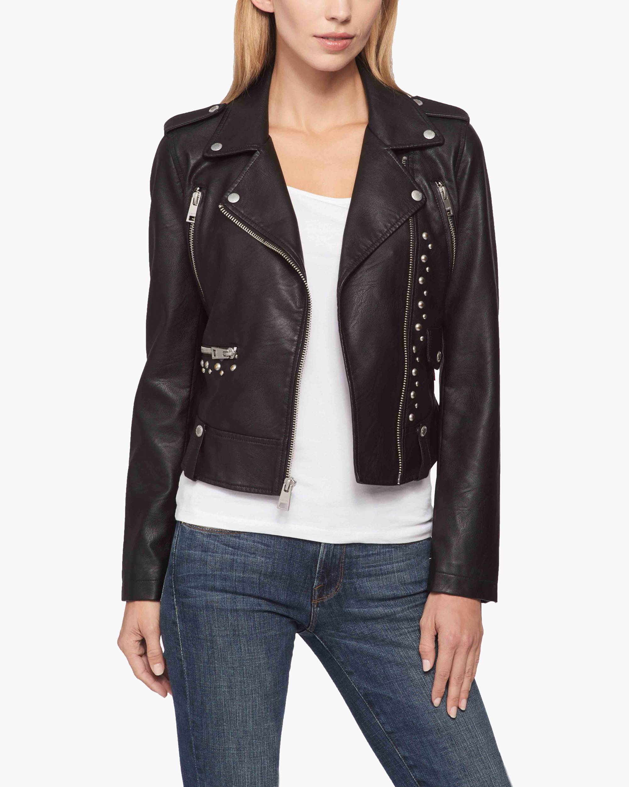 Faux Leather Moto Jacket 1