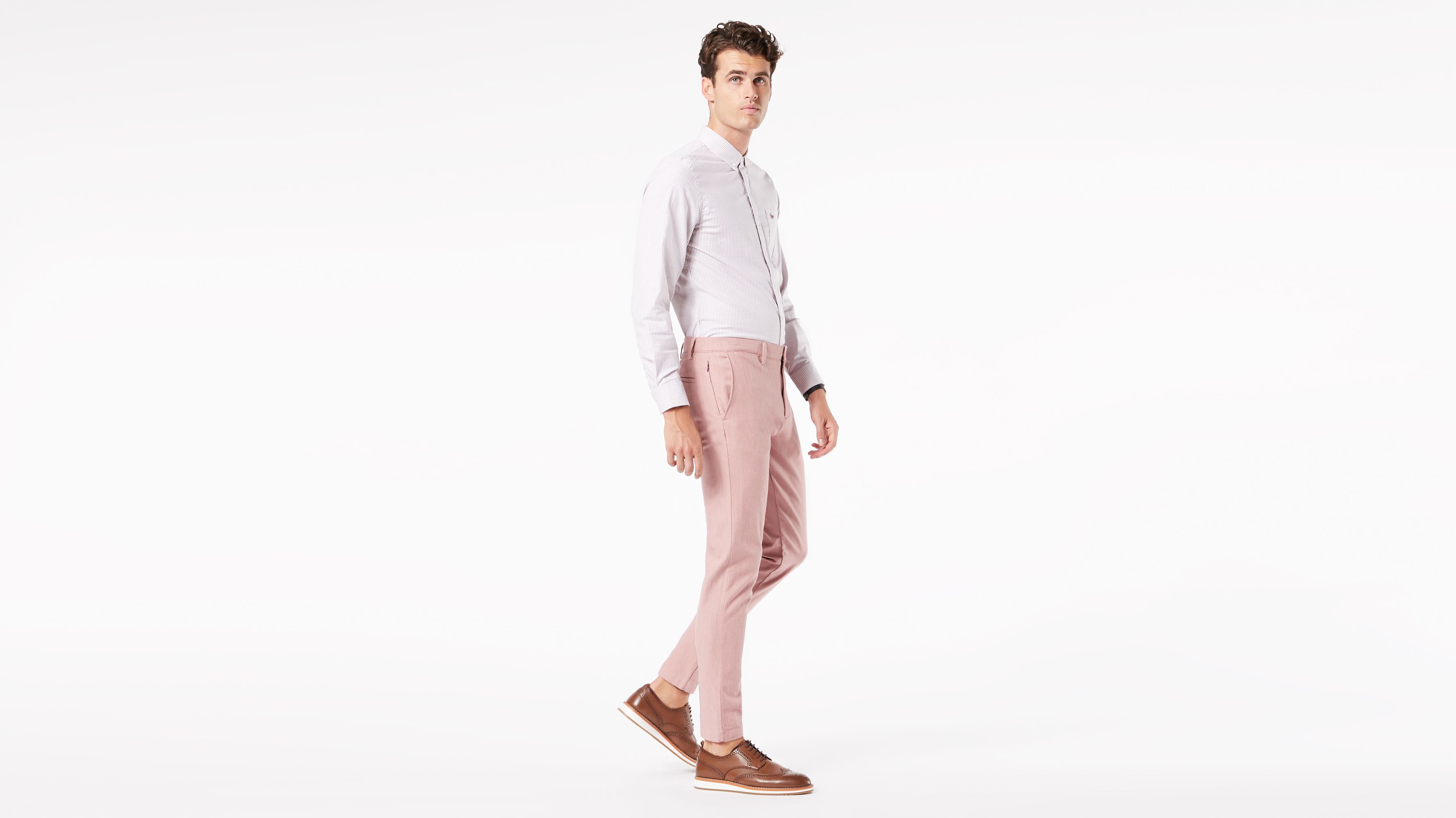 Pink - COST-M NEW 60s Shirt Size: Chest 38`-40`, Leg Inseam 32.75`