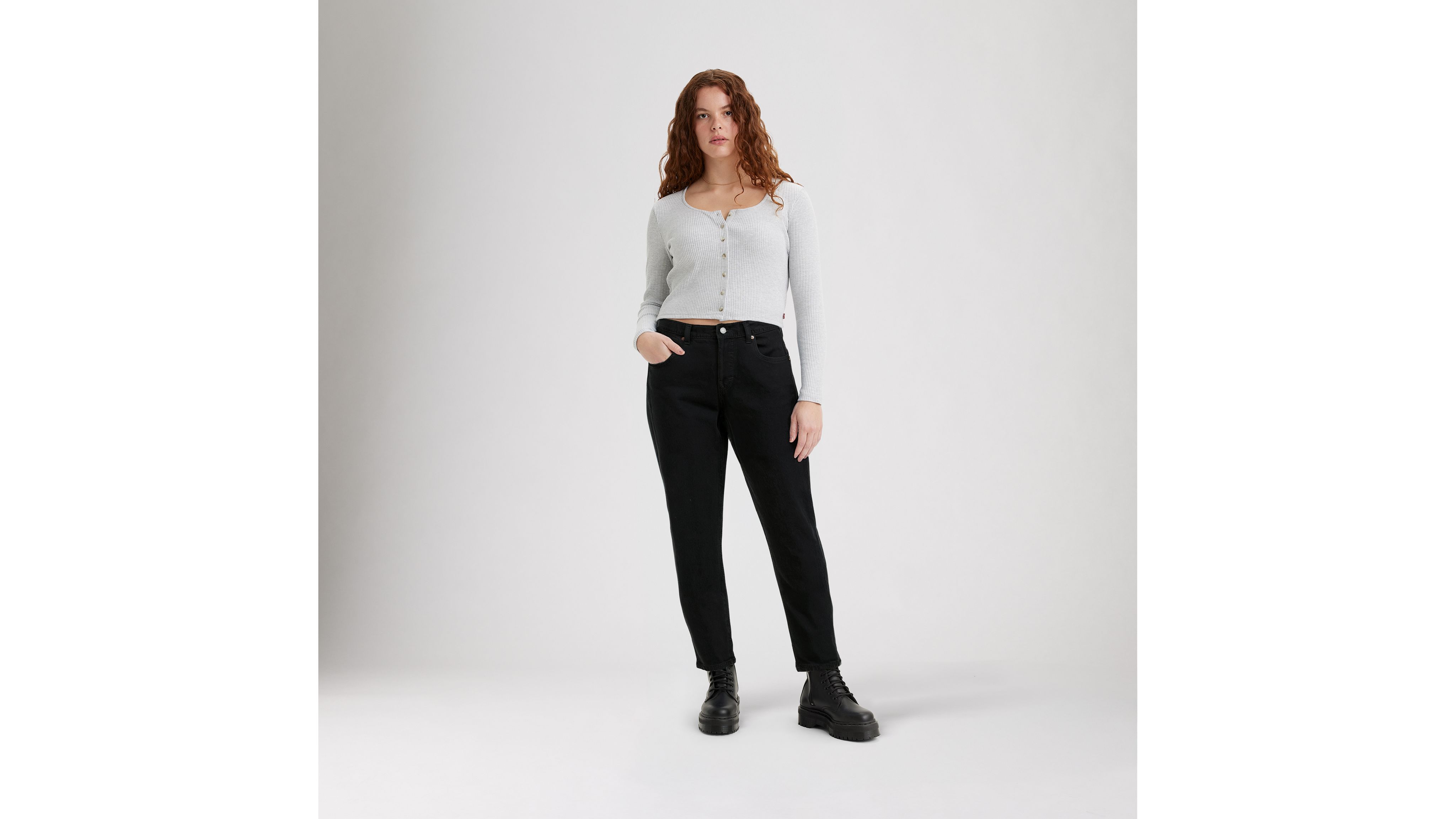 501® Original Cropped Women's Jeans - Black | Levi's® CA