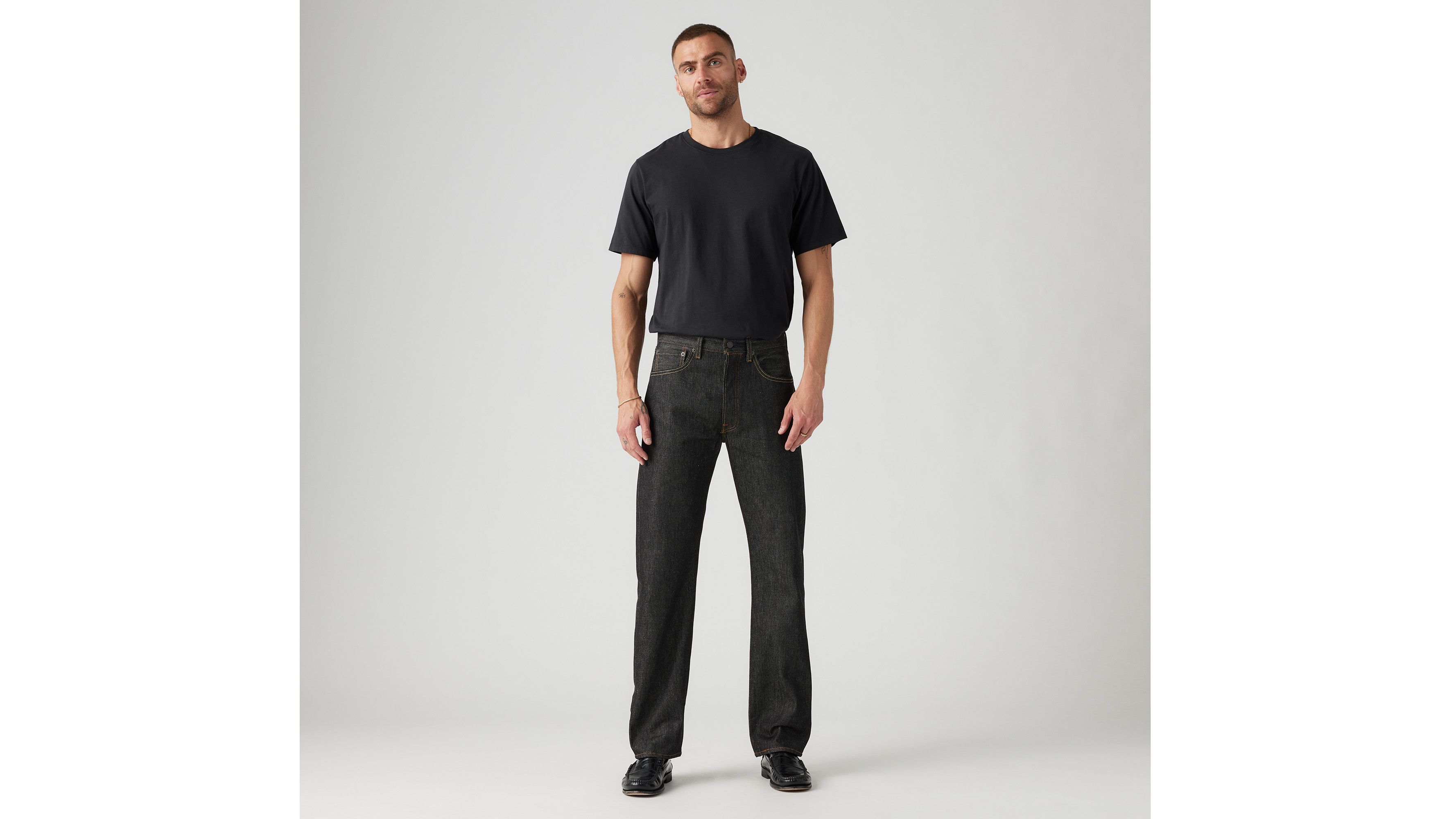 levis 501 black straight jeans