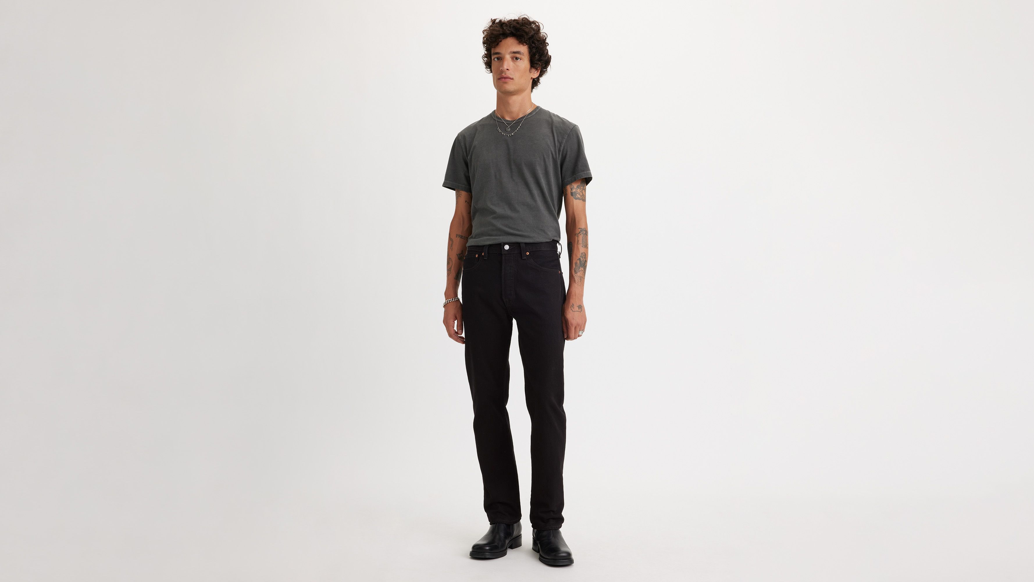 Men's Black Button Fly Jeans | Levi's® US