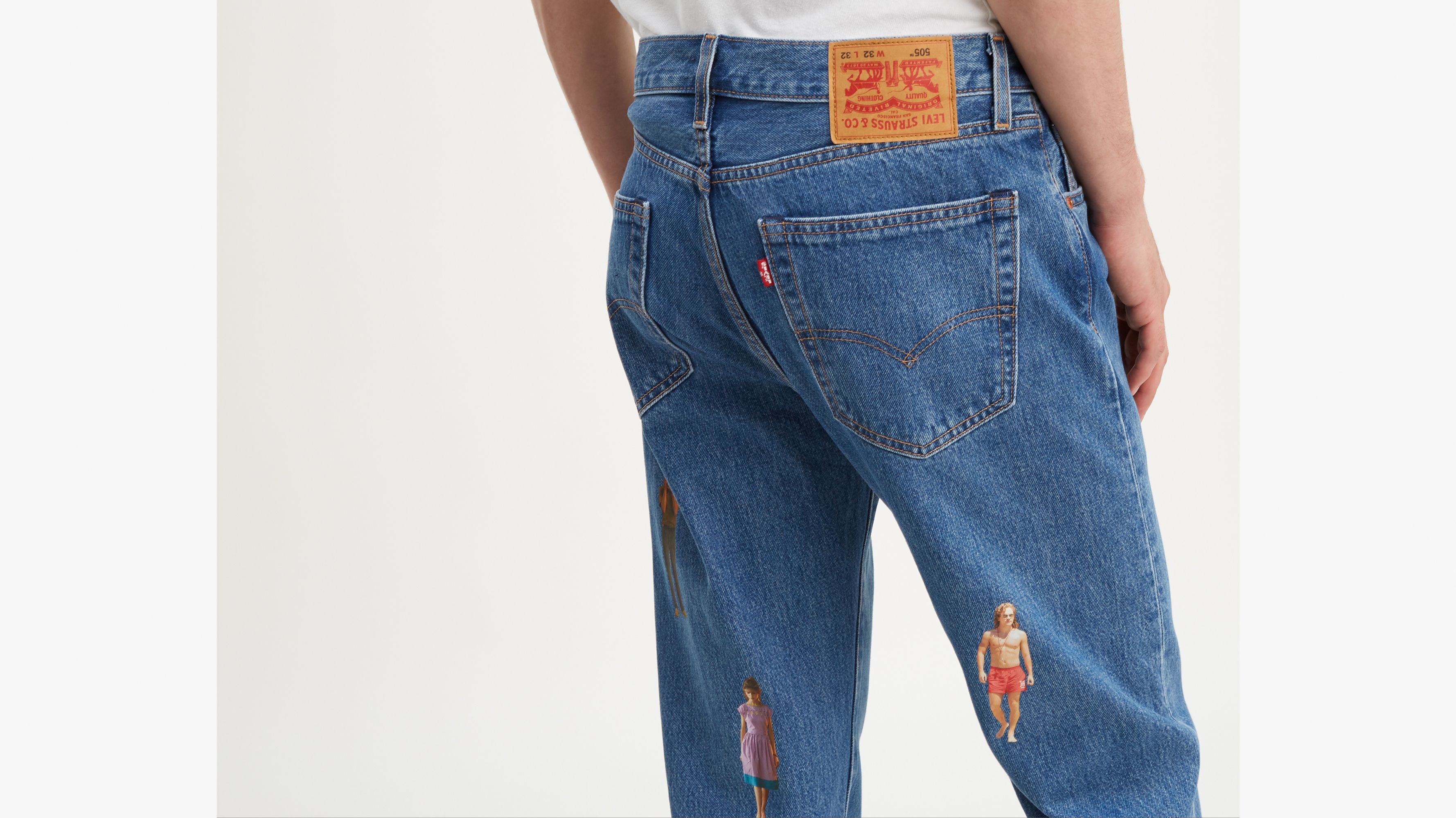 Levi's x Stranger Things Netflix 505 Men's Regular Fit Straight Jeans 34x32 NEW