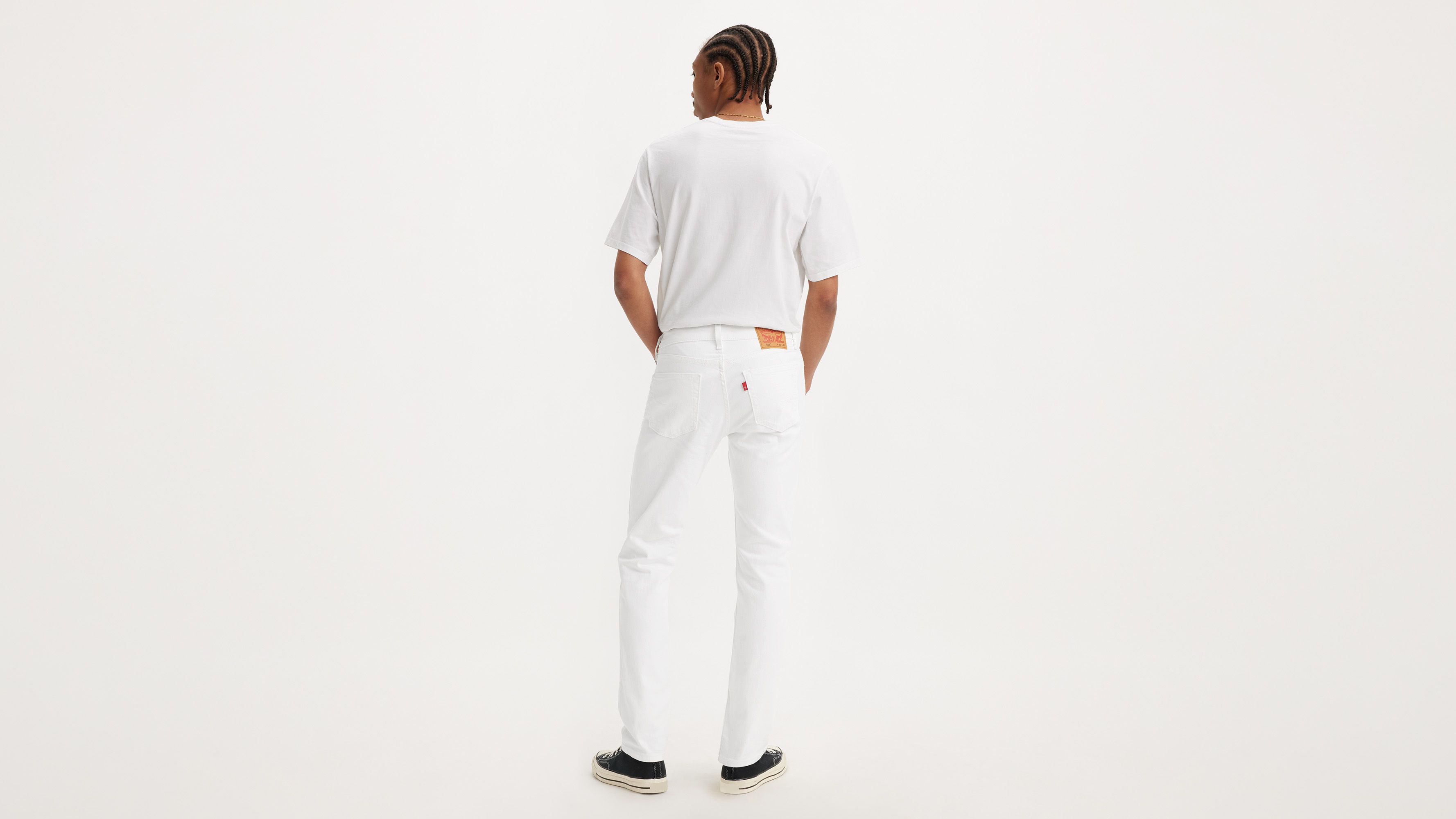 511™ Slim Fit Levi's® Flex Men's Jeans - White | Levi's® US