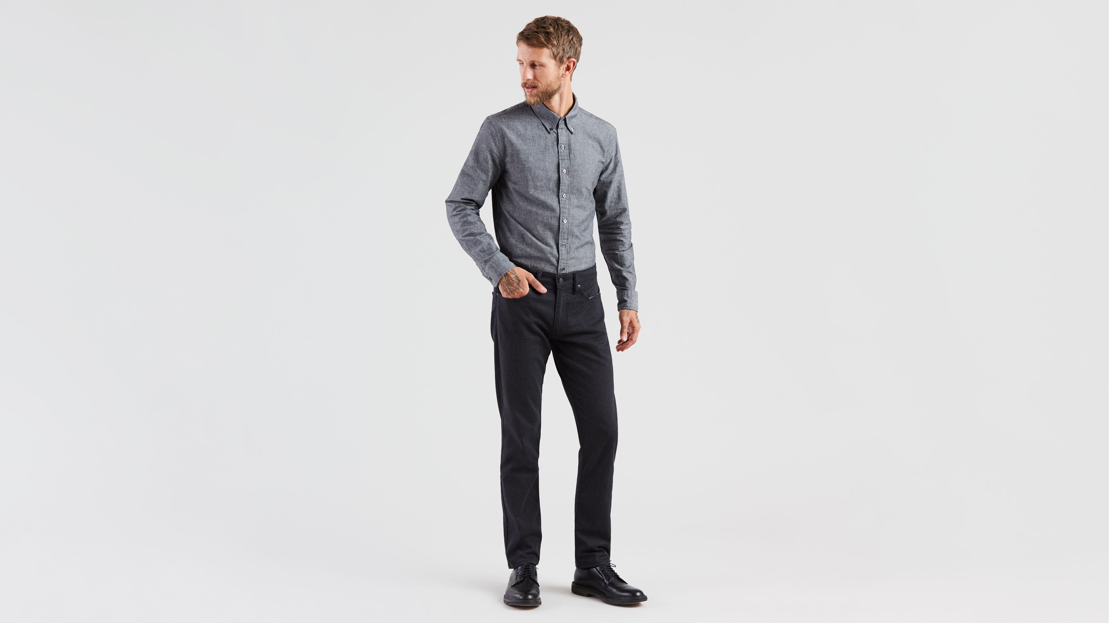 511™ Slim Fit Flannel Pants - Black 