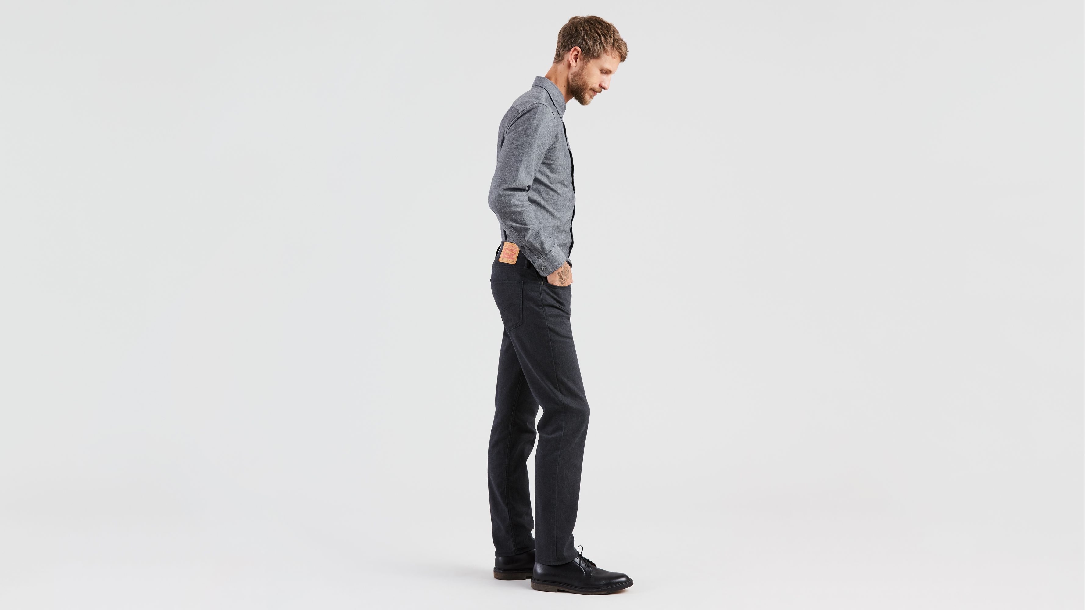 511™ Slim Fit Flannel Pants - Black | Levi's® US