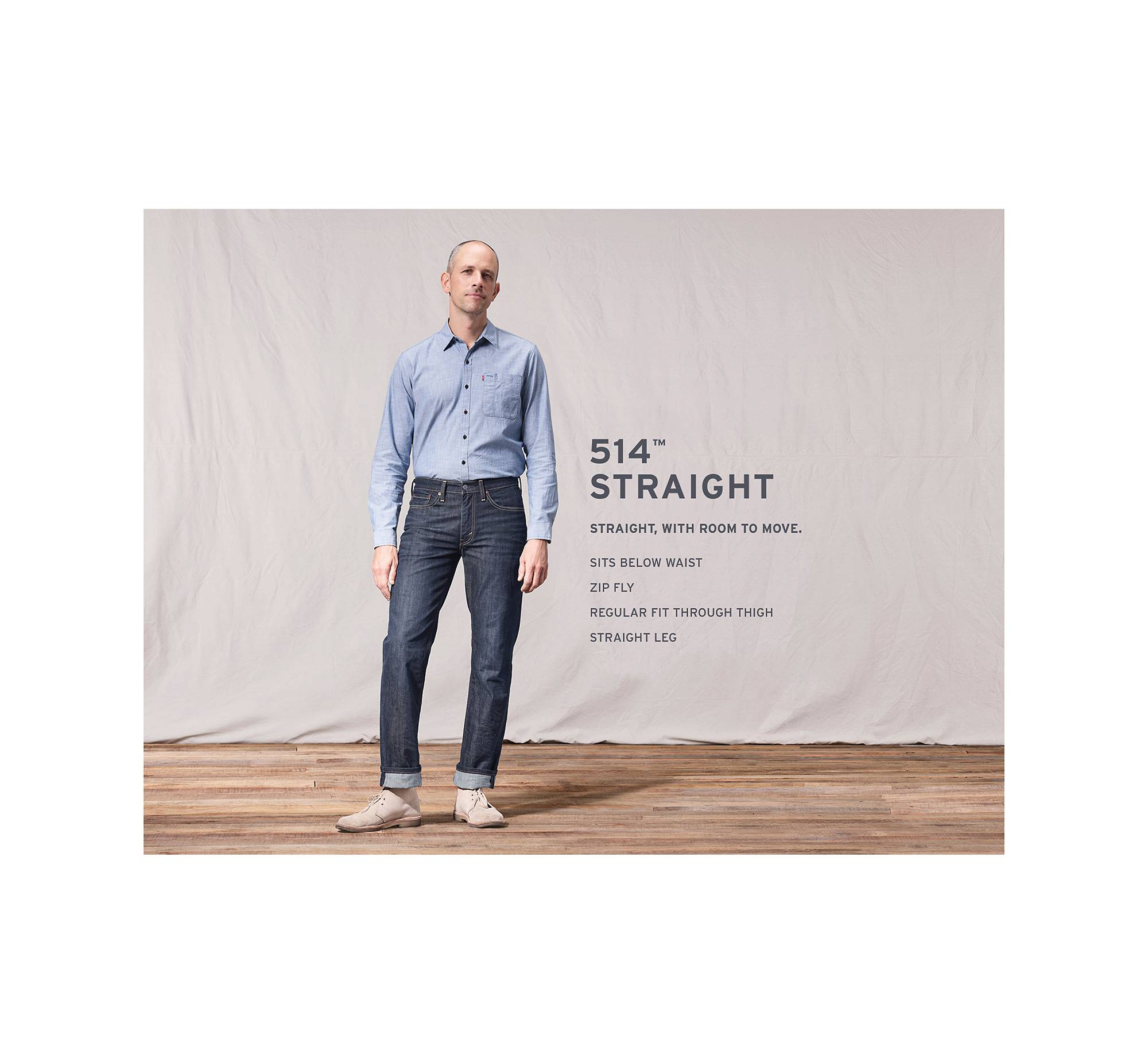 Victor skjold dvs. 514™ Straight Fit Men's Jeans - Medium Wash | Levi's® US