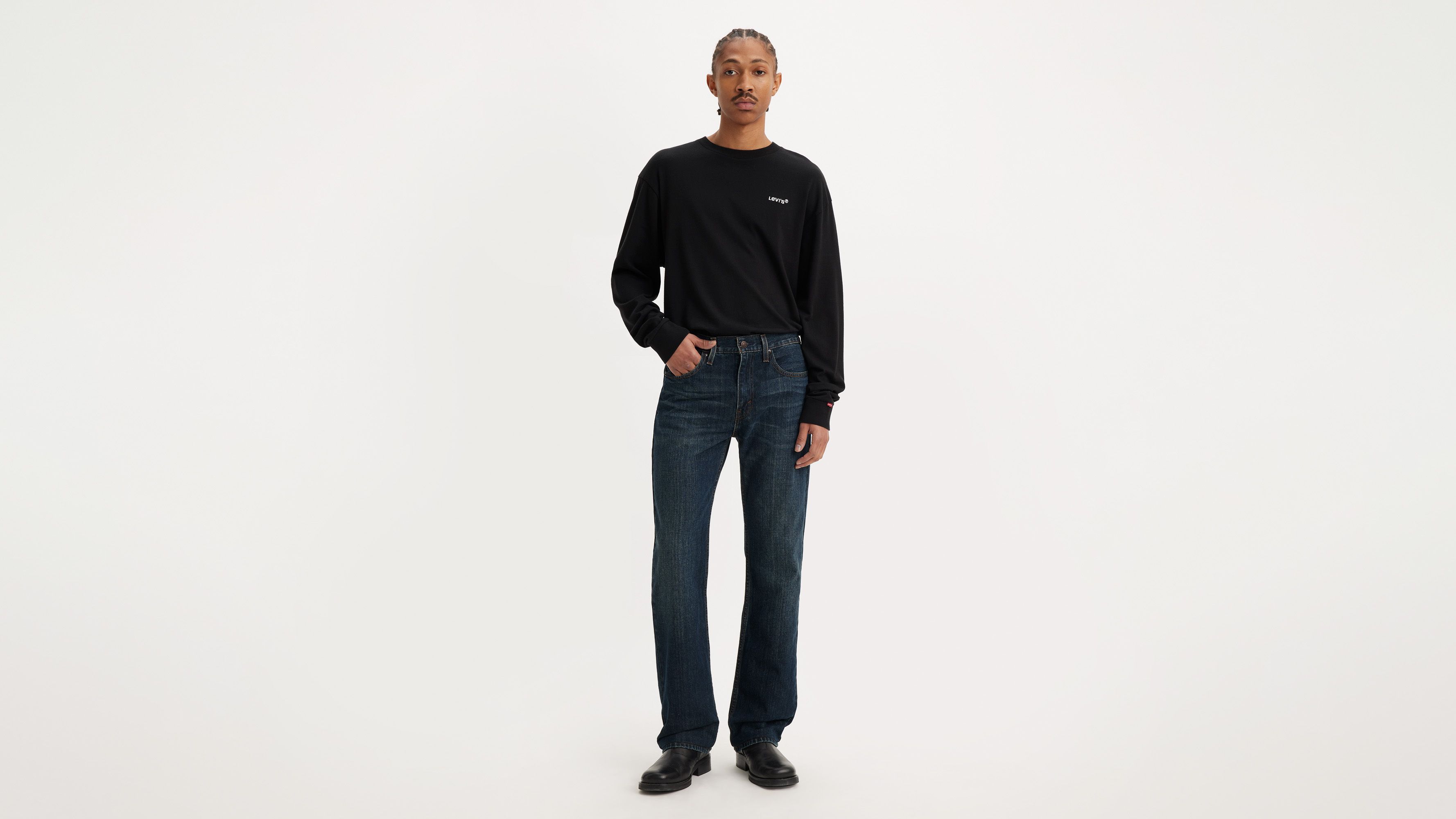 levi button fly bootcut jeans