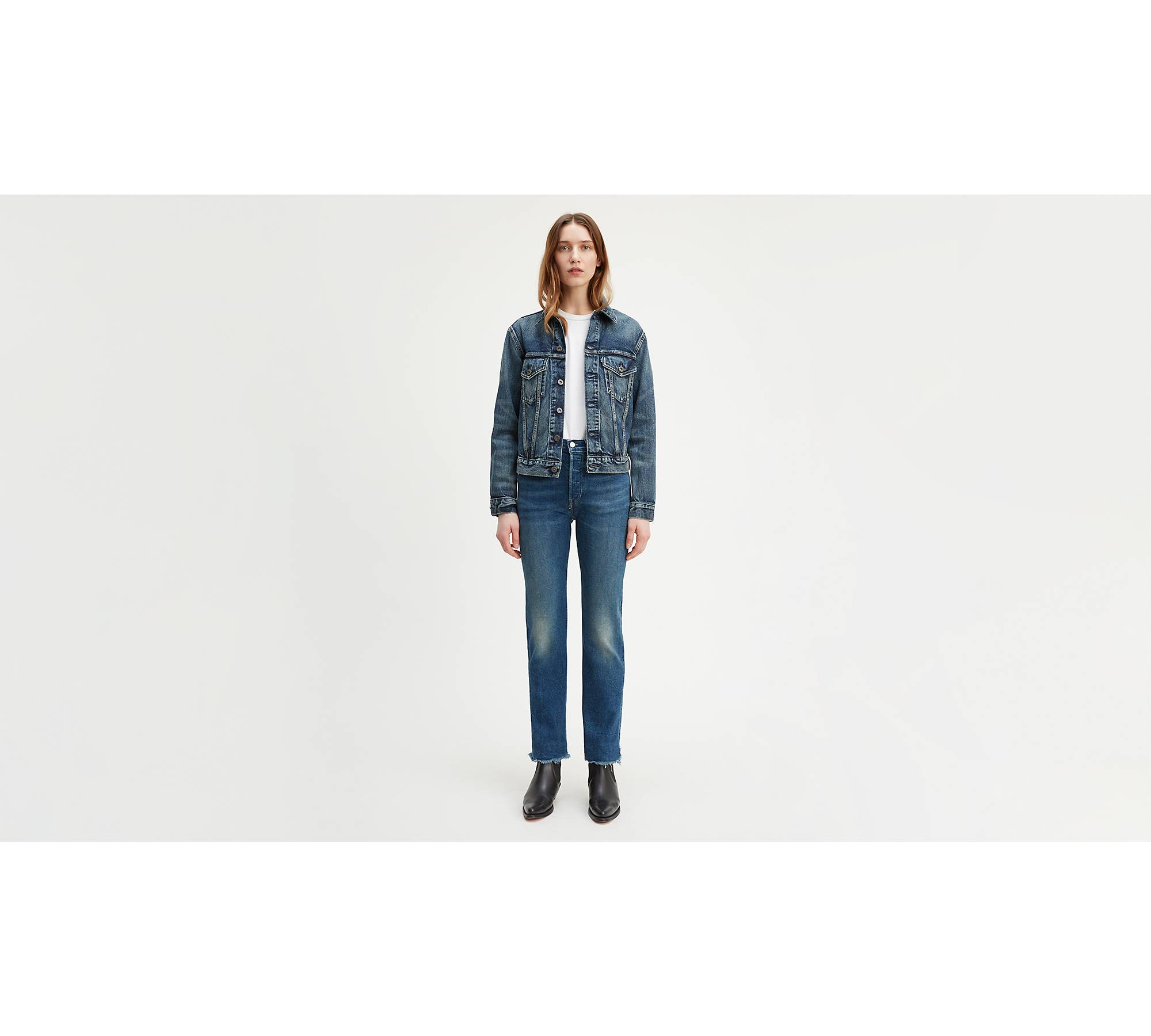 Levi's® Made & Crafted® 501® Crop Jeans - Blue