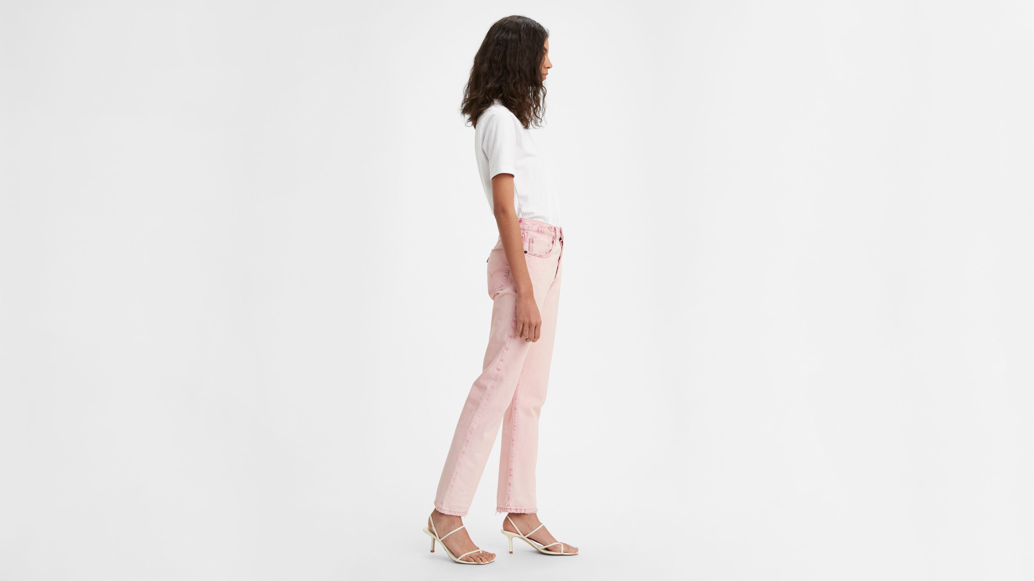 pink 501 levi jeans
