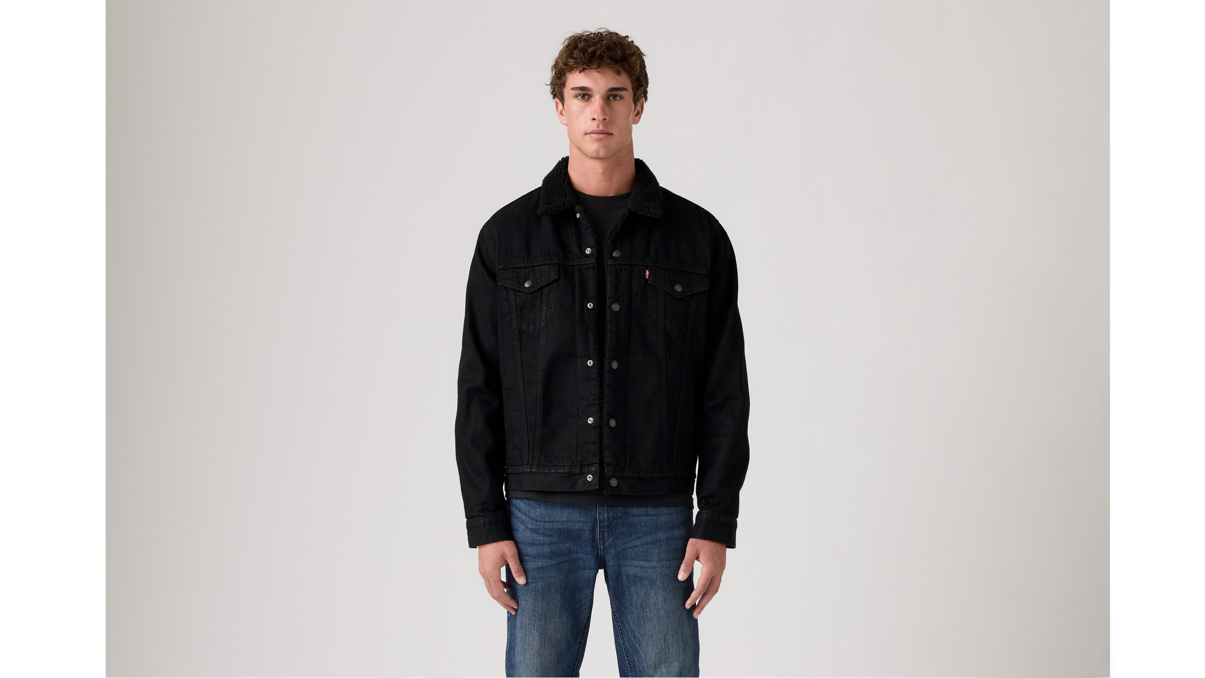 Sherpa Trucker Jacket - Black | Levi's® US