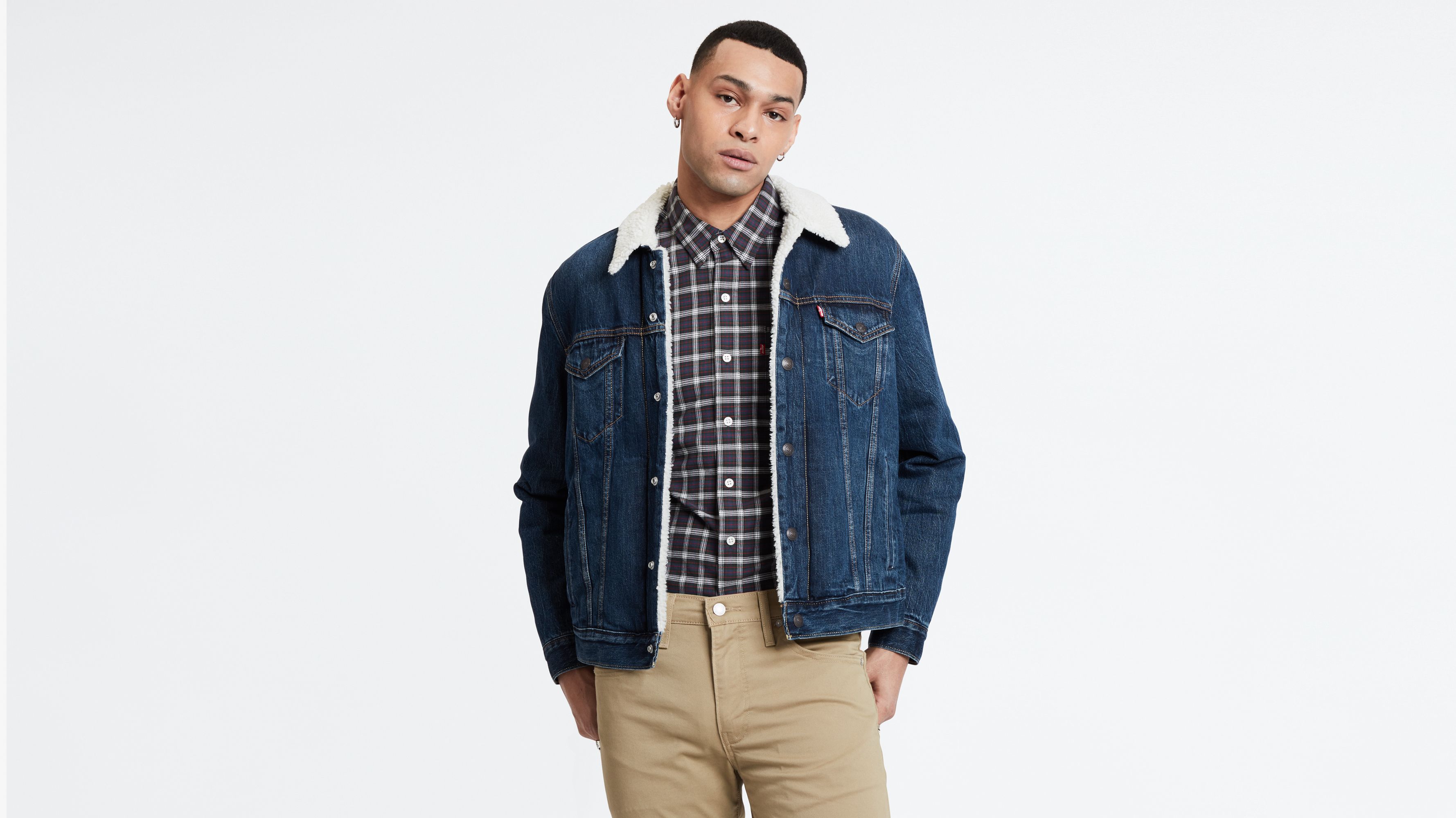 mens sherpa trucker jackets